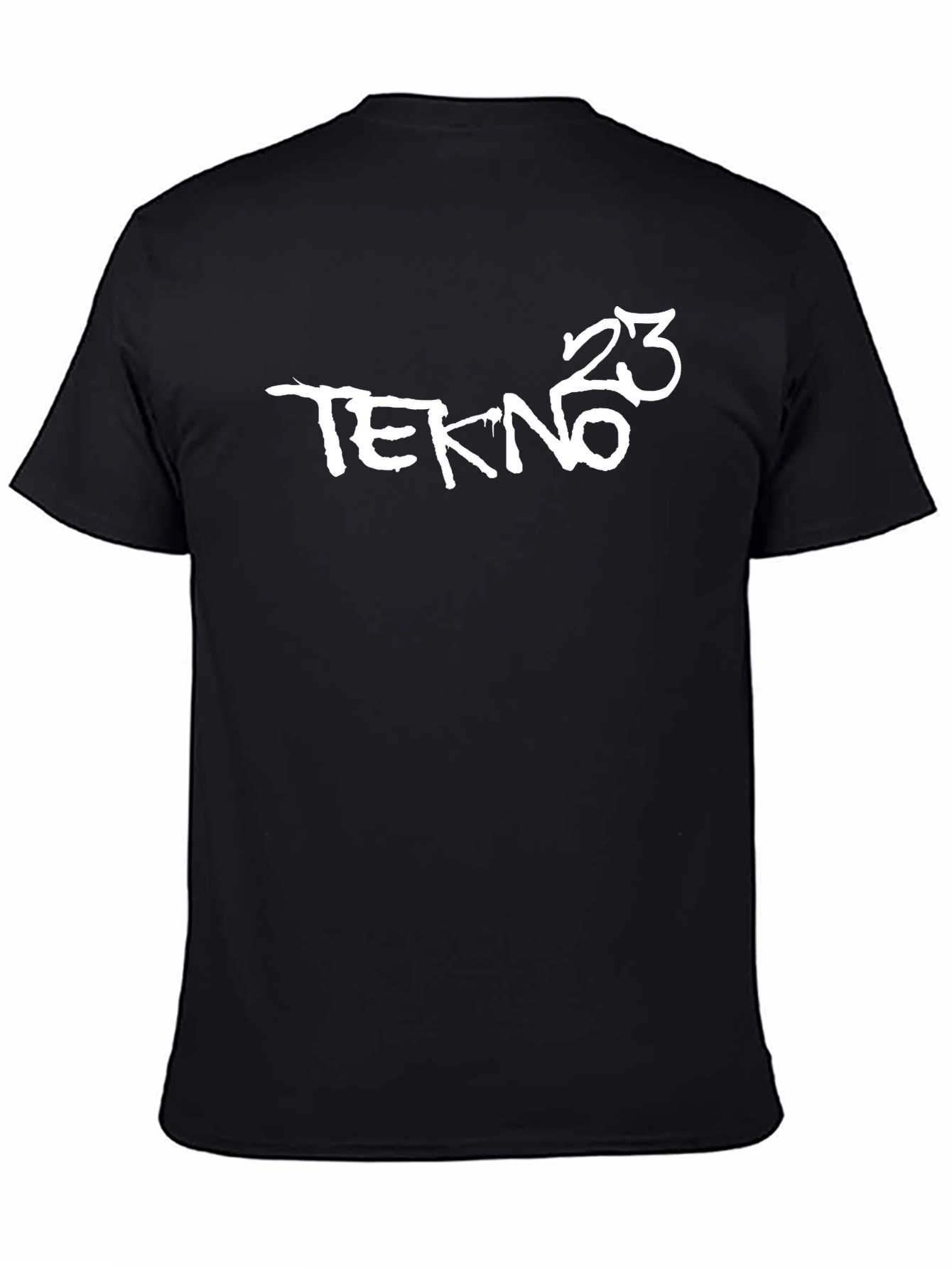Black Tekno 23 Graphic Black T-Shirt view 4