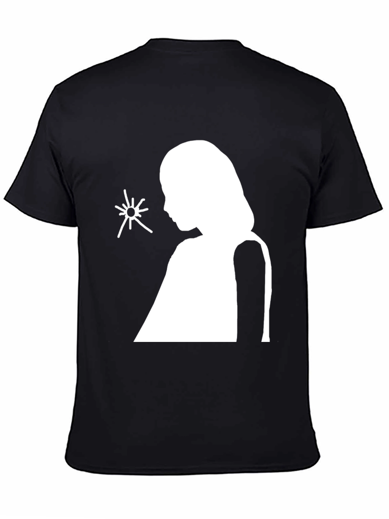 Black Silhouette Graphic Tee - Black view 4