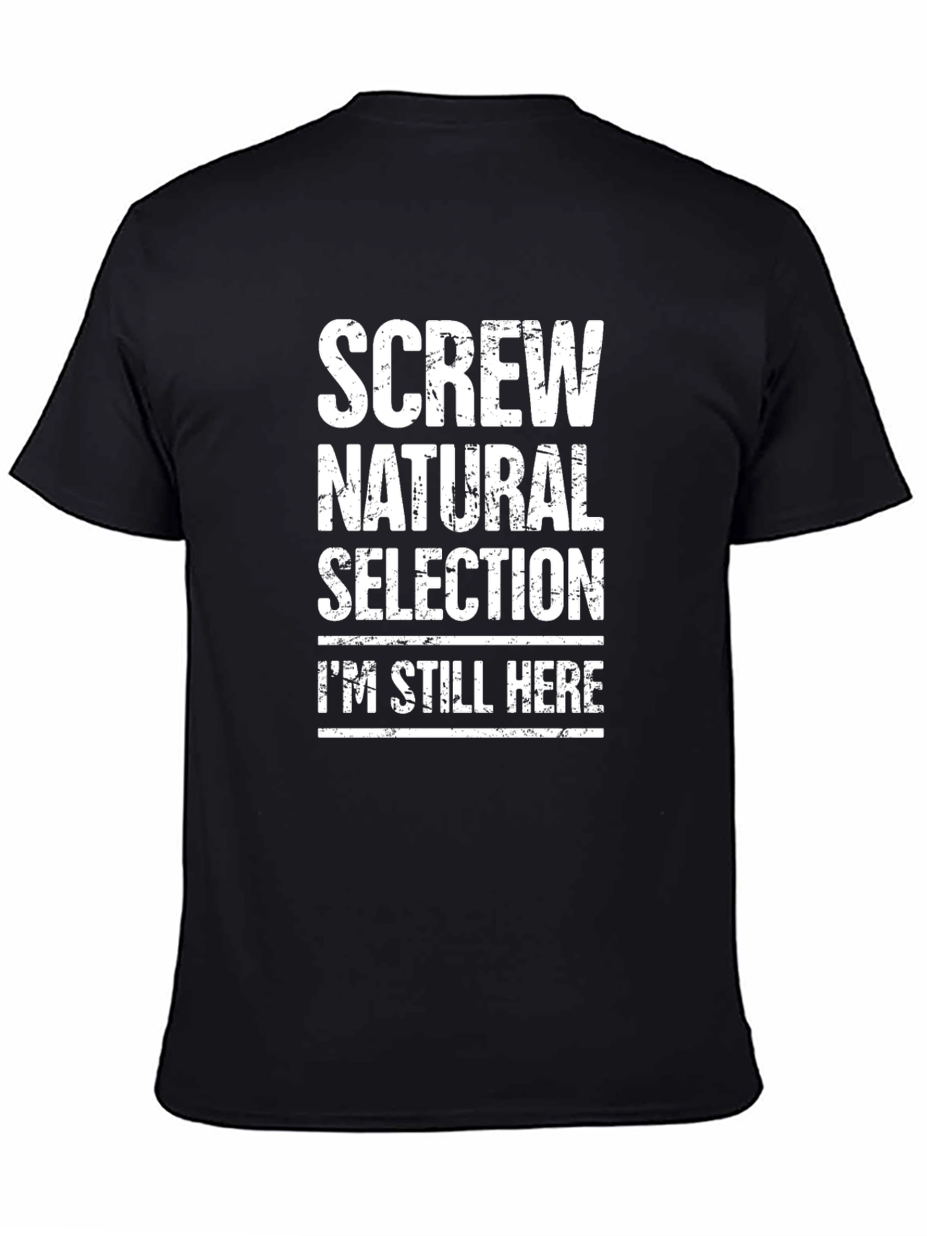 Black Screw Natural Selection T-Shirt view 4