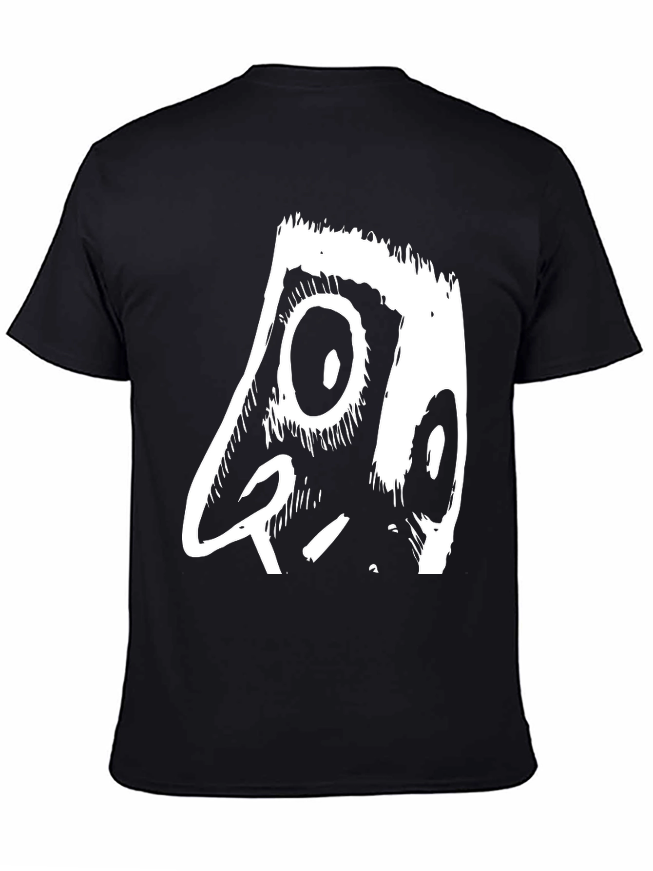 Black Abstract Graphic Print Black T-Shirt view 4