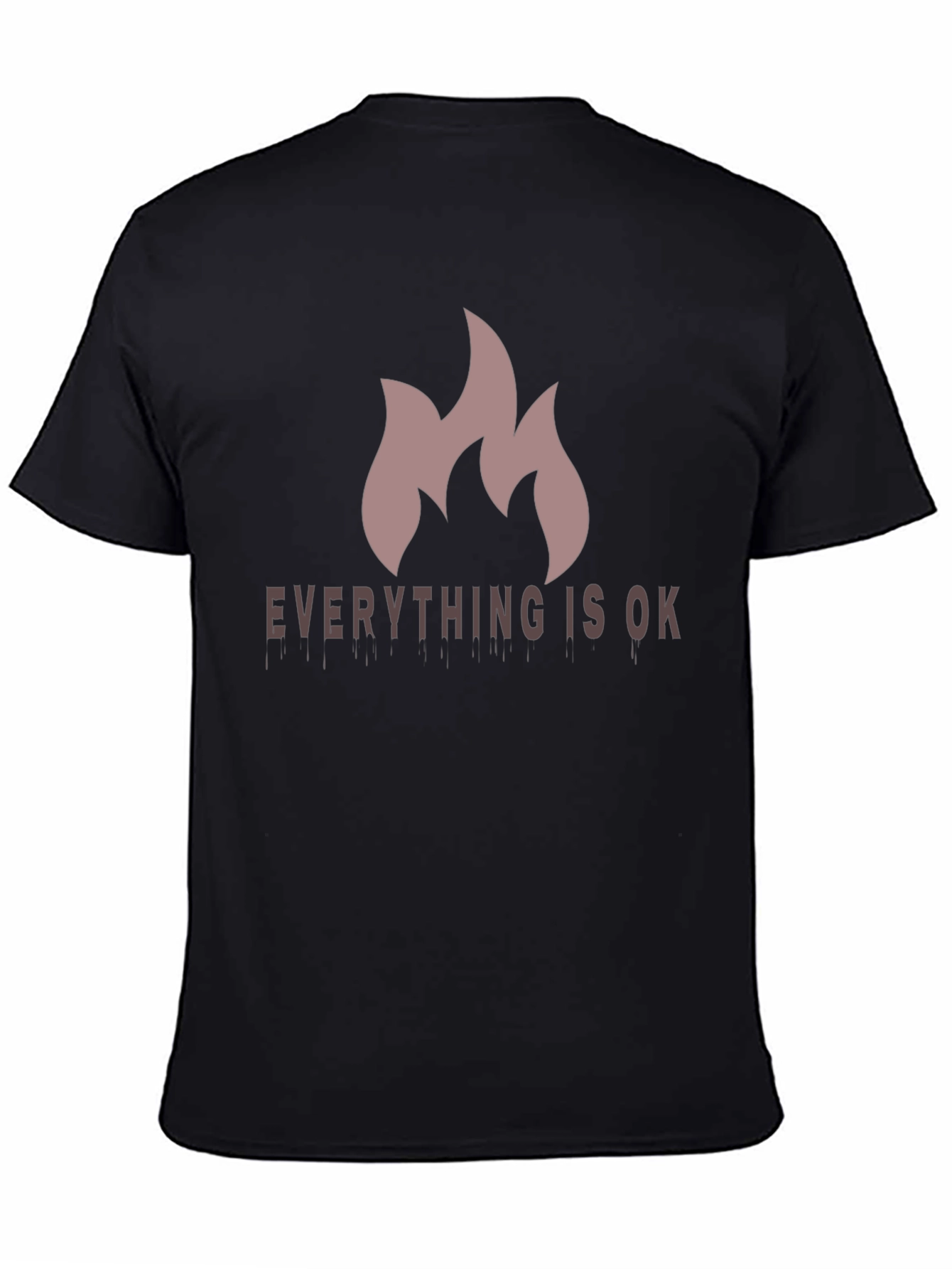 Black Everything Is Ok - Men's Graphic Tee view 4