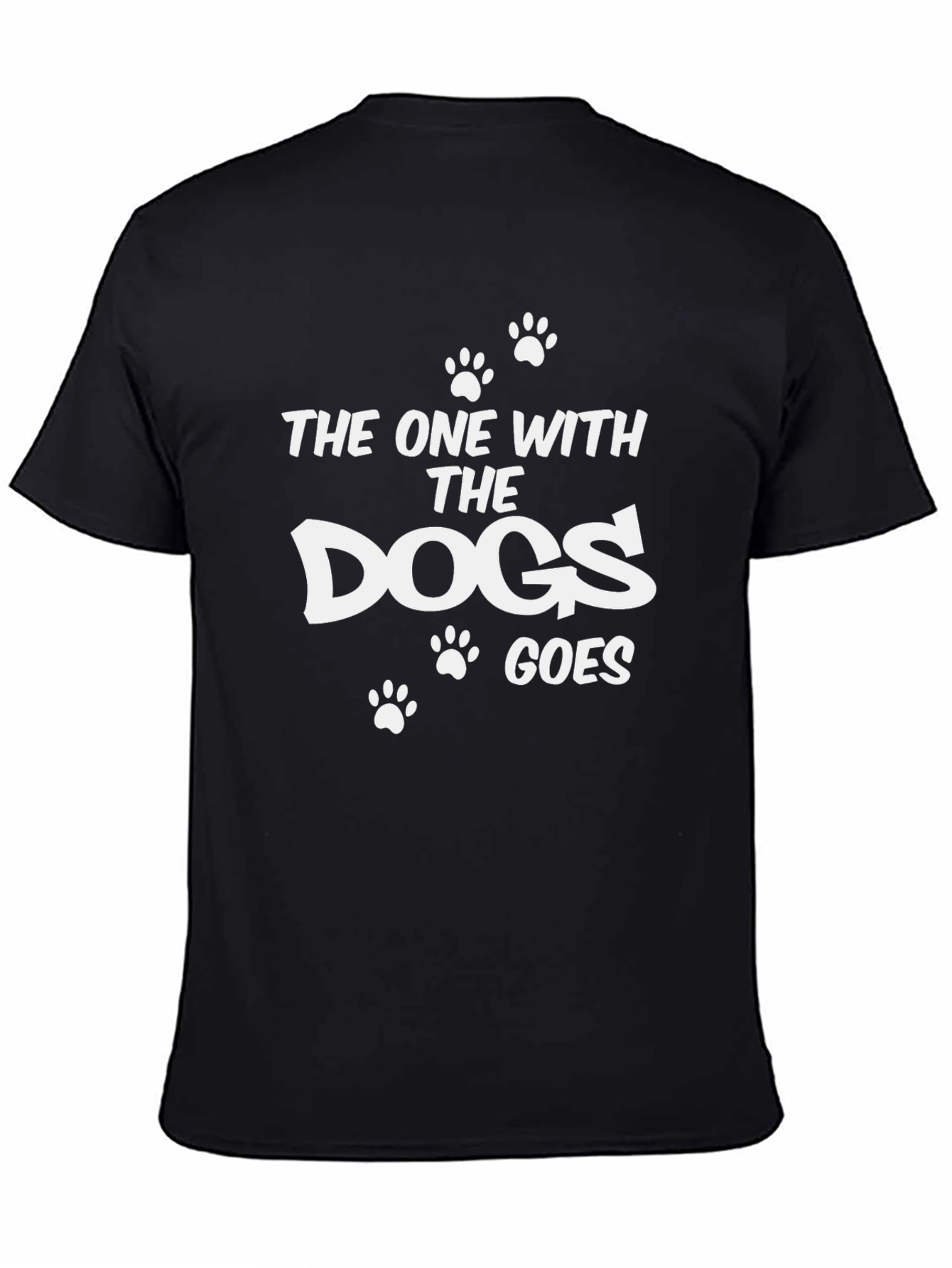 Black Dog Lover T-Shirt - The One With the Dogs Goes view 4