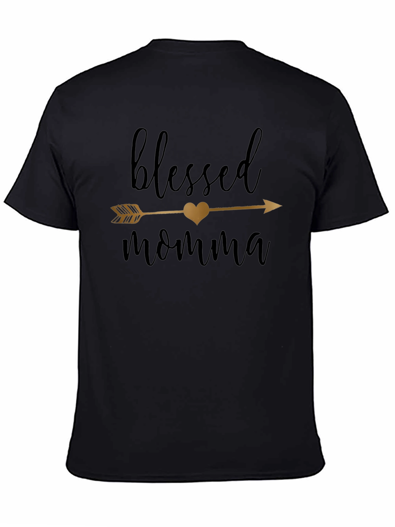 Blessed Momma Arrow Heart T-Shirt - 4