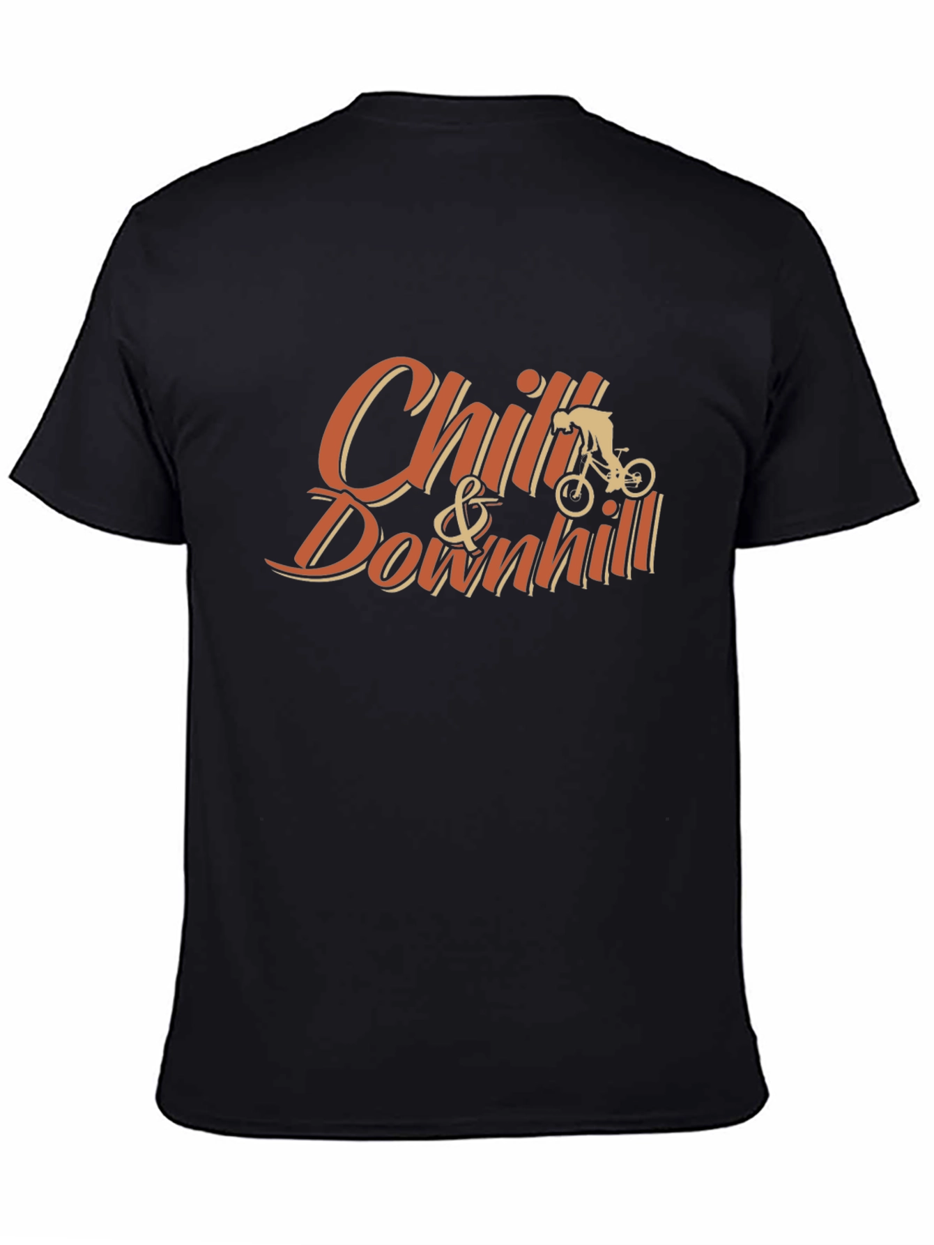 Black Chill & Downhill Black Graphic Tee view 4