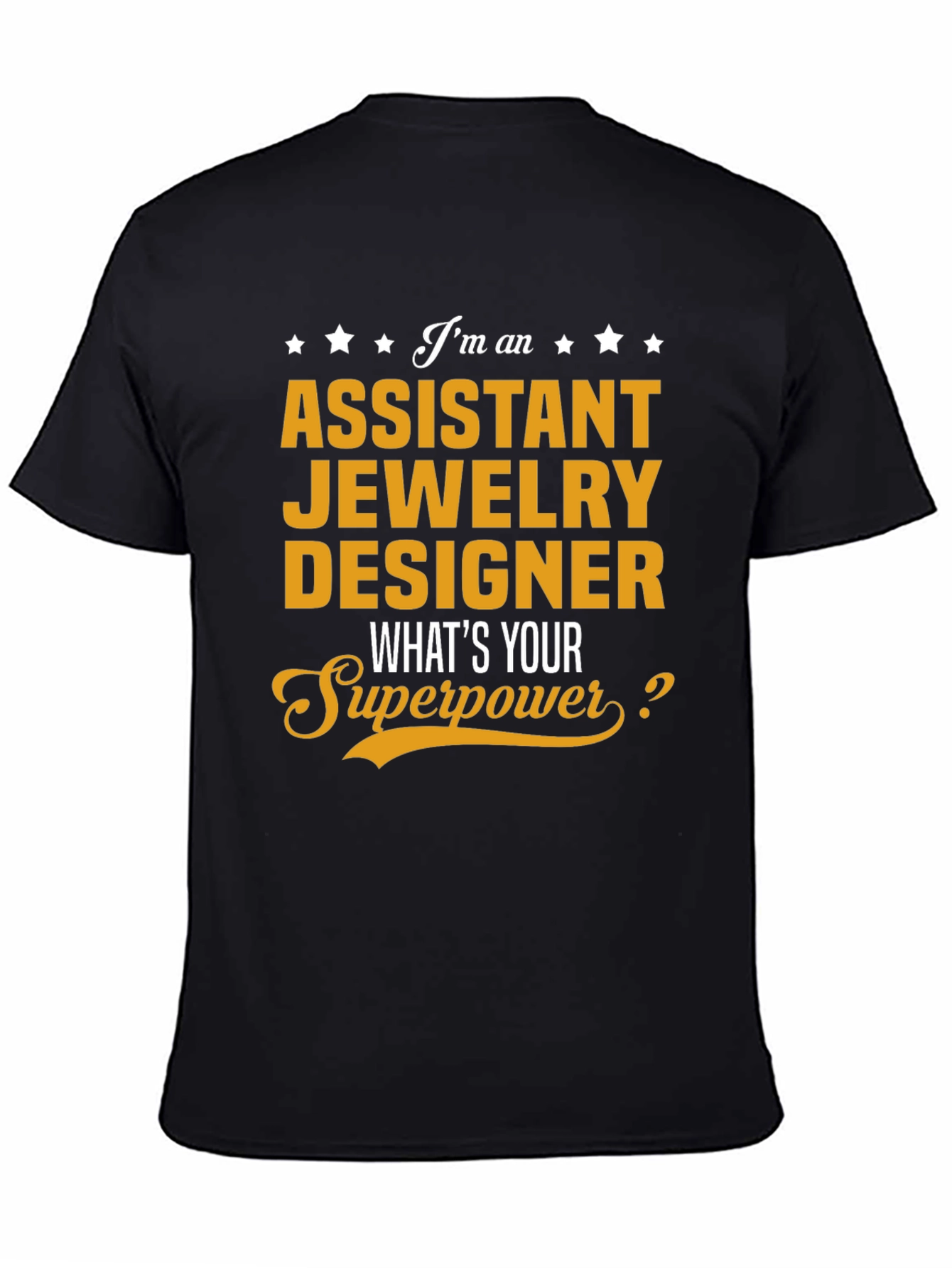 Black Assistant Jewelry Designer Graphic T-Shirt view 4