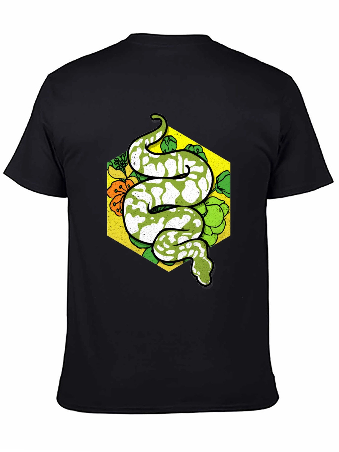 Black Snake Graphic T-Shirt - Reptile Lover Tee view 4