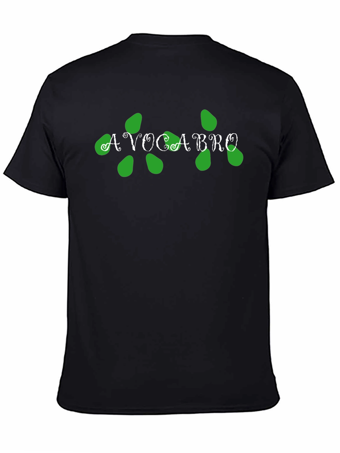 Black Avocabro Graphic Tee - Avocado Lover T-Shirt view 4