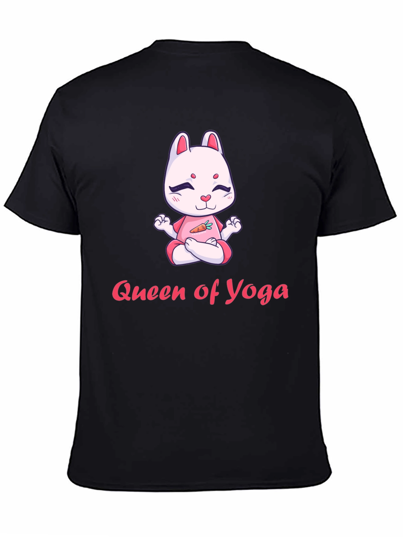Black Queen of Yoga T-Shirt view 4