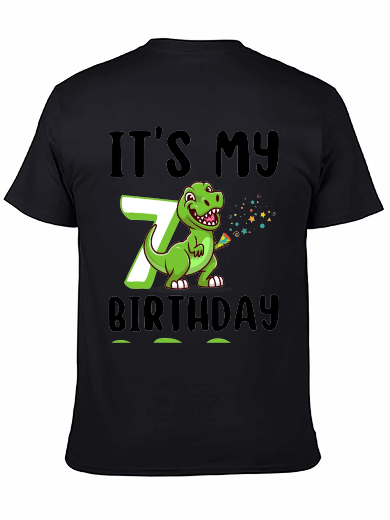 It's My 7th Birthday Dinosaur T-Shirt - 4