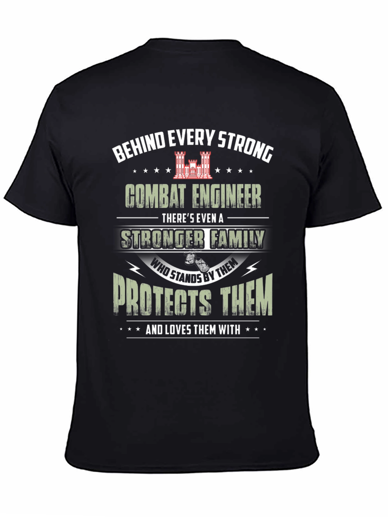 Strong Family Combat Engineer T-Shirt - 4