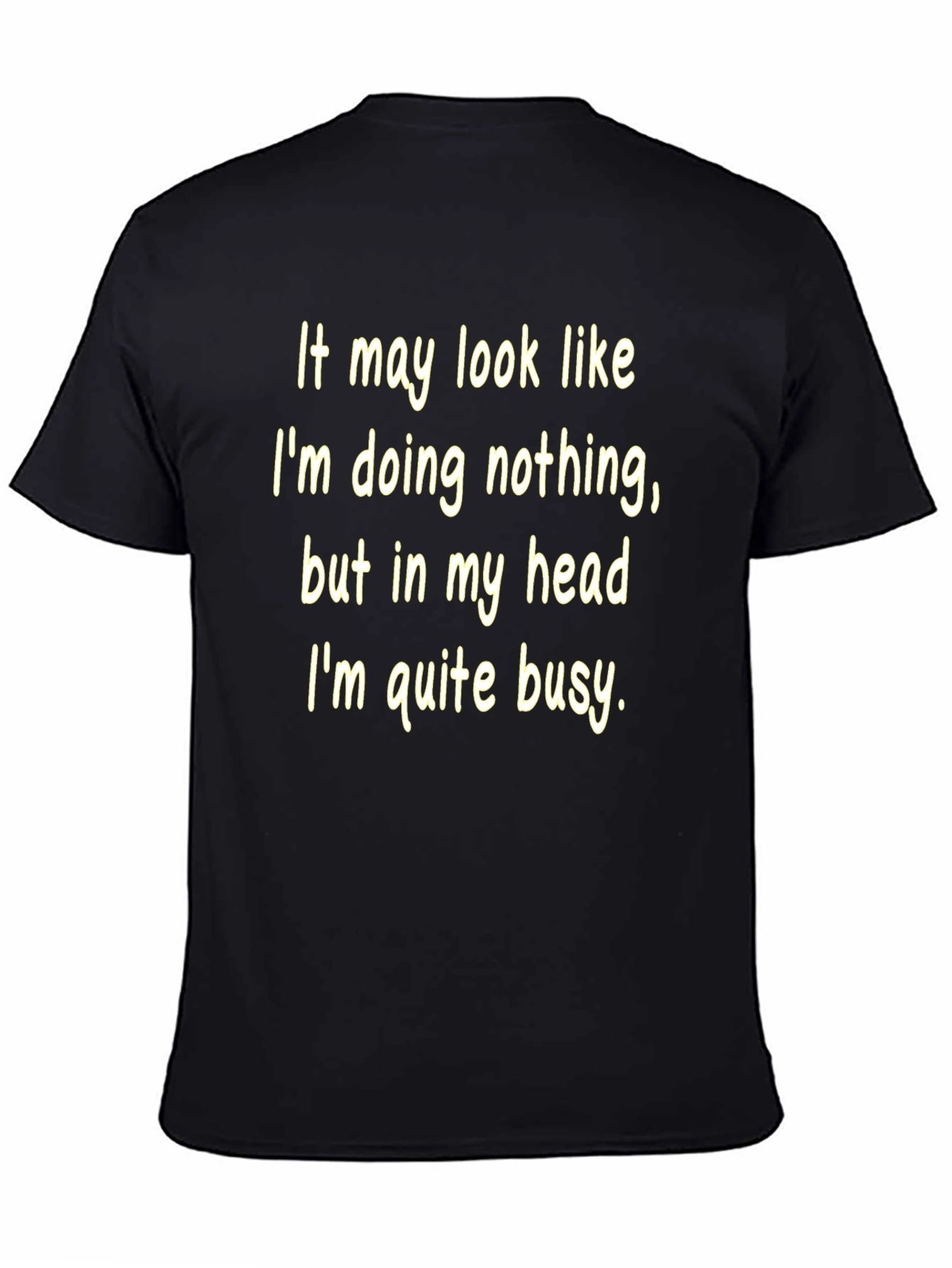 Black Busy Mind Graphic Tee view 4