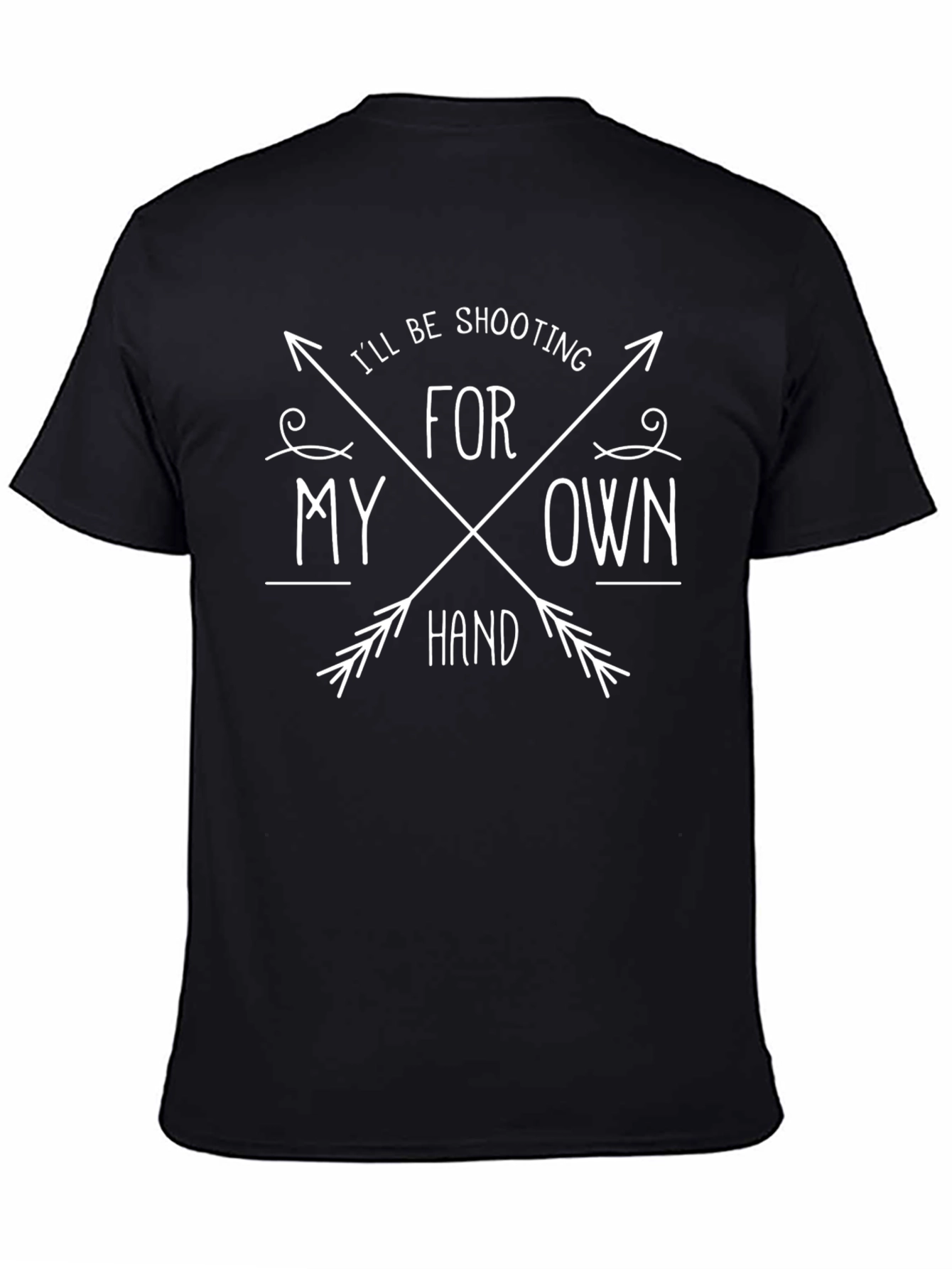 Black Shooting for My Own Hand T-Shirt - Black view 4