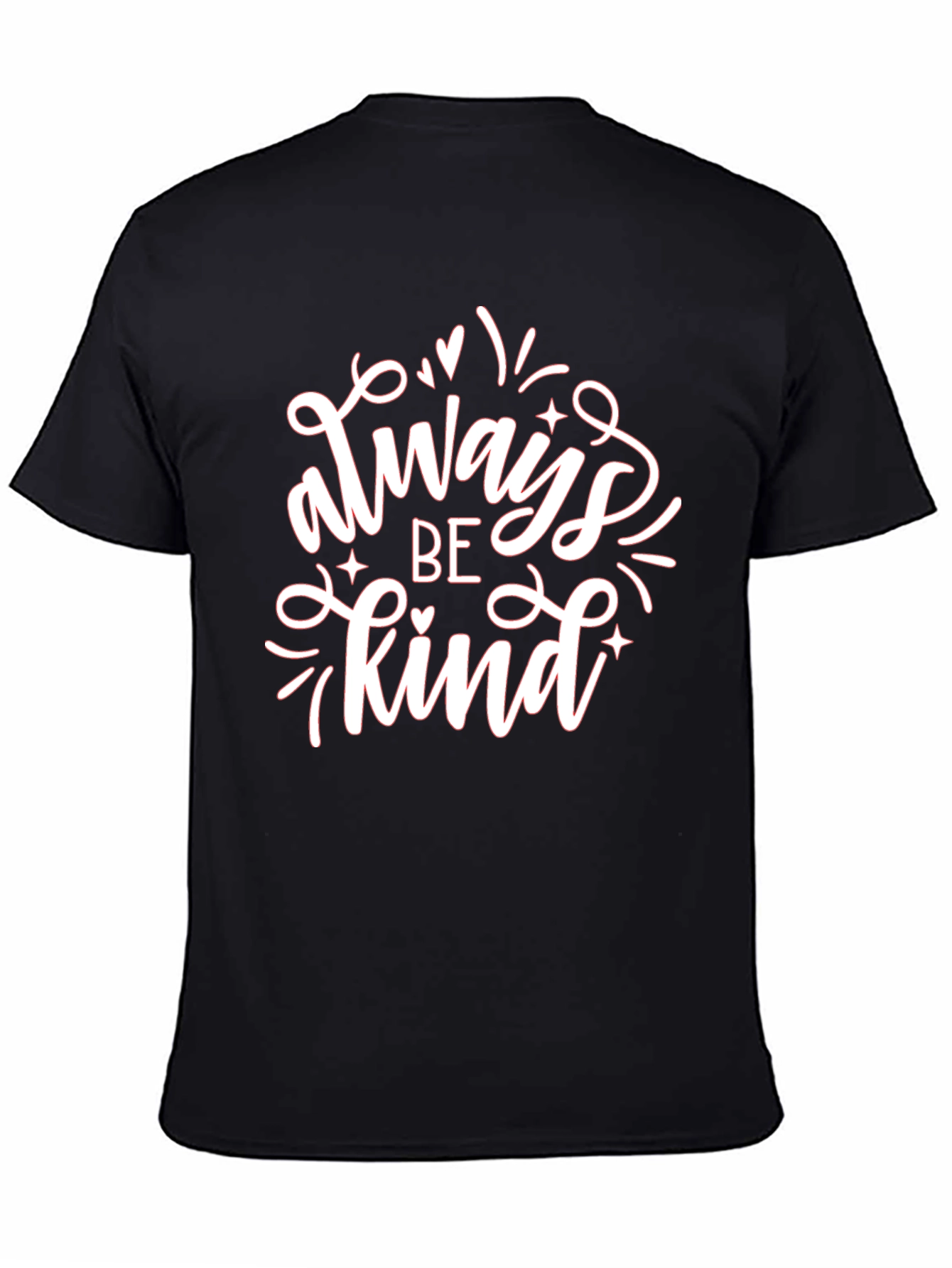 Black Always Be Kind Graphic Tee - Soft Cotton Blend view 4