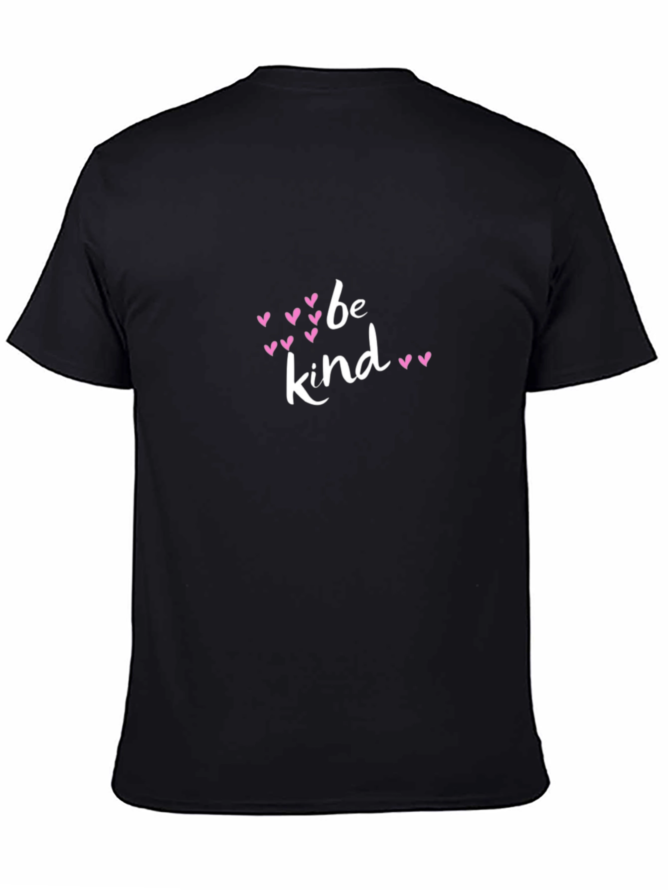 Black Be Kind Heart Graphic Tee - Black view 4
