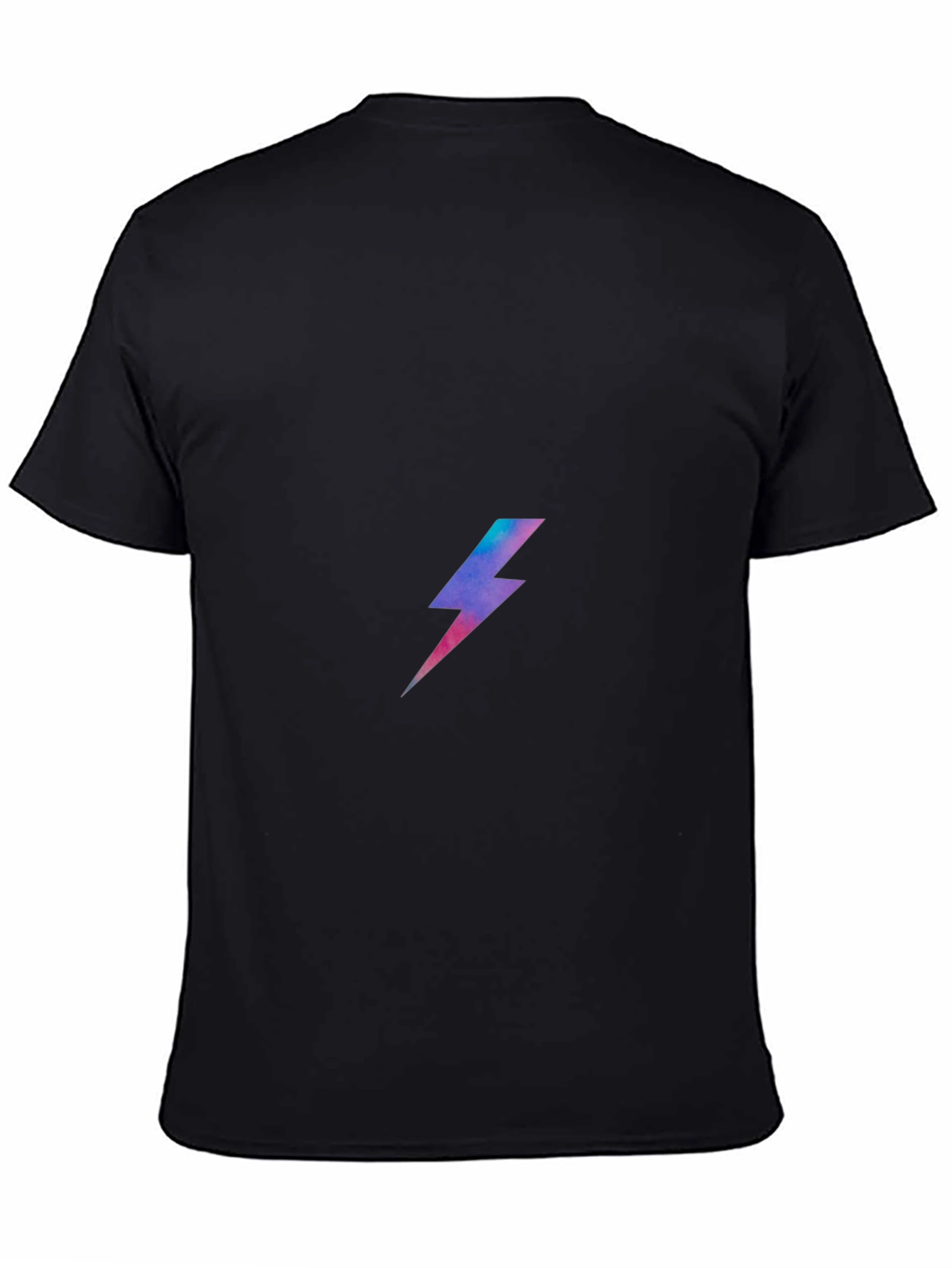 Black Electric Bolt Graphic Tee - Mens Black T-Shirt view 4