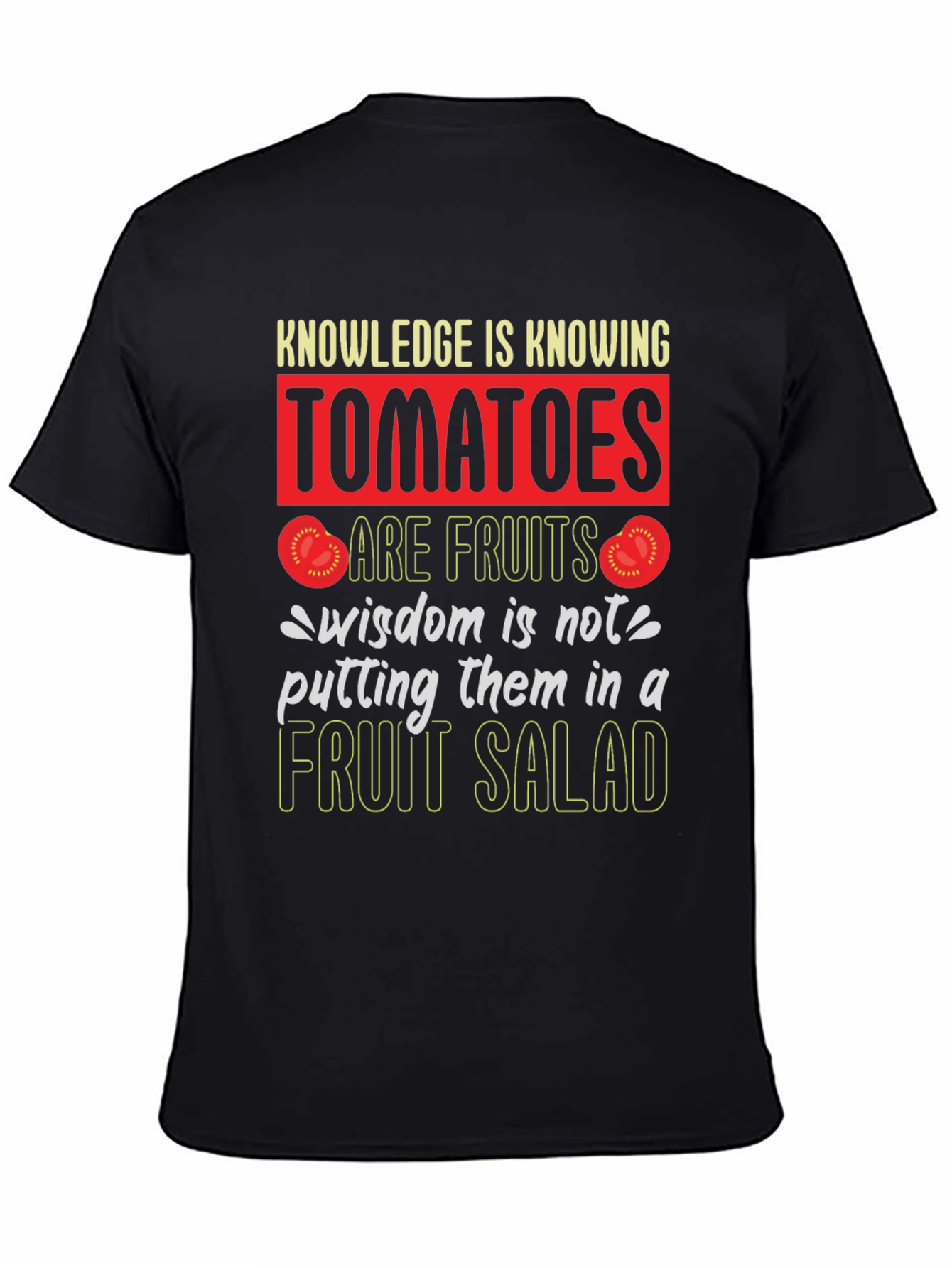 Black Tomato Fruit Wisdom T-Shirt view 4
