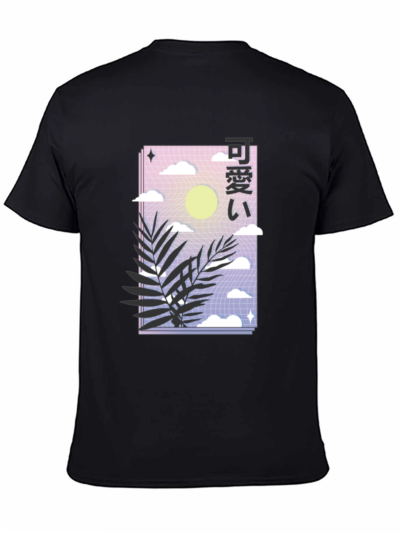 Black Aesthetic Japanese T-Shirt - Kawaii Graphic Tee view 4
