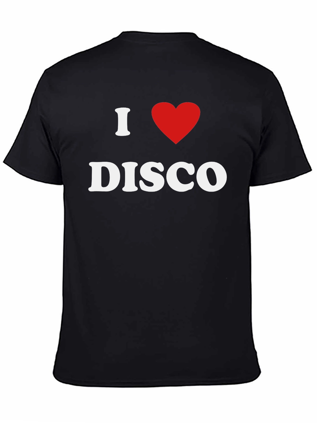 Black I Heart Disco T-Shirt - Retro Party Tee view 4