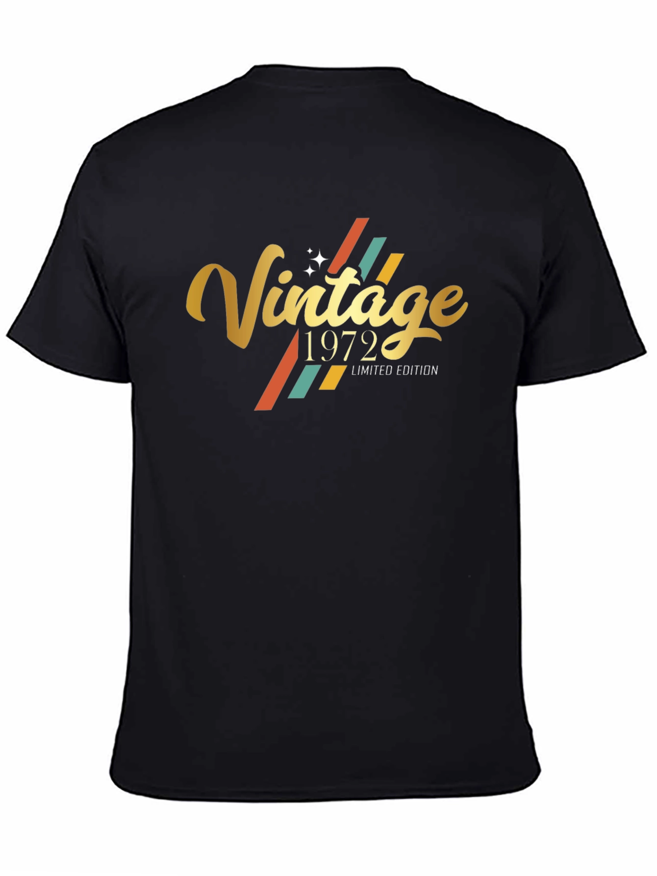 Black Vintage 1972 Limited Edition Black T-Shirt view 4
