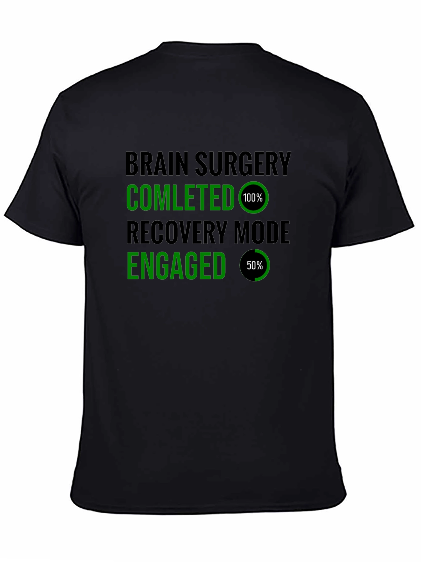 Black Brain Surgery Recovery Mode T-Shirt Funny view 4