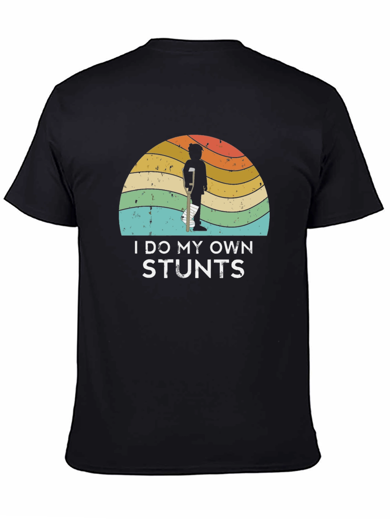Black I Do My Own Stunts Graphic Tee view 4