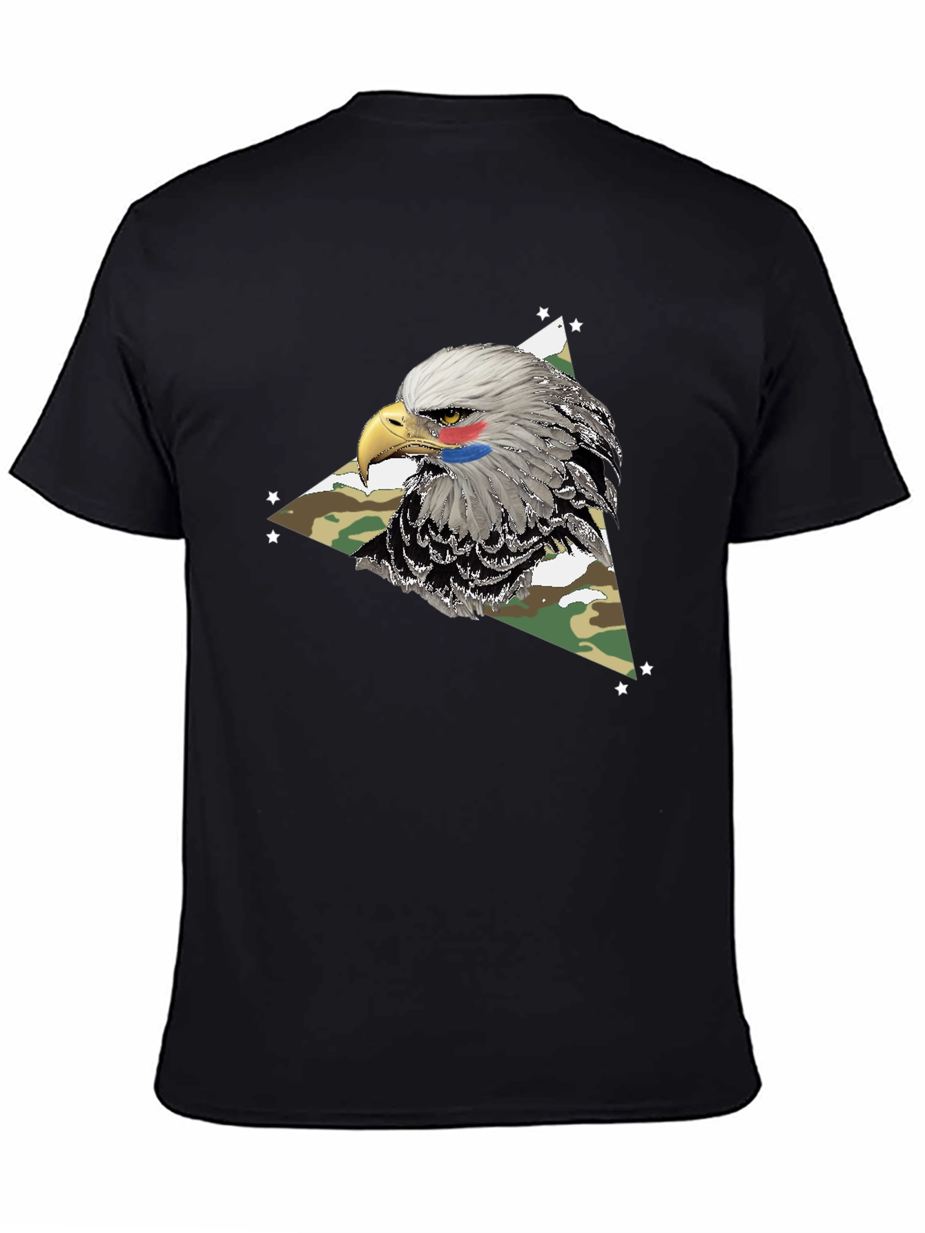 Black Eagle Camo Graphic Tee - Patriotic Style view 4
