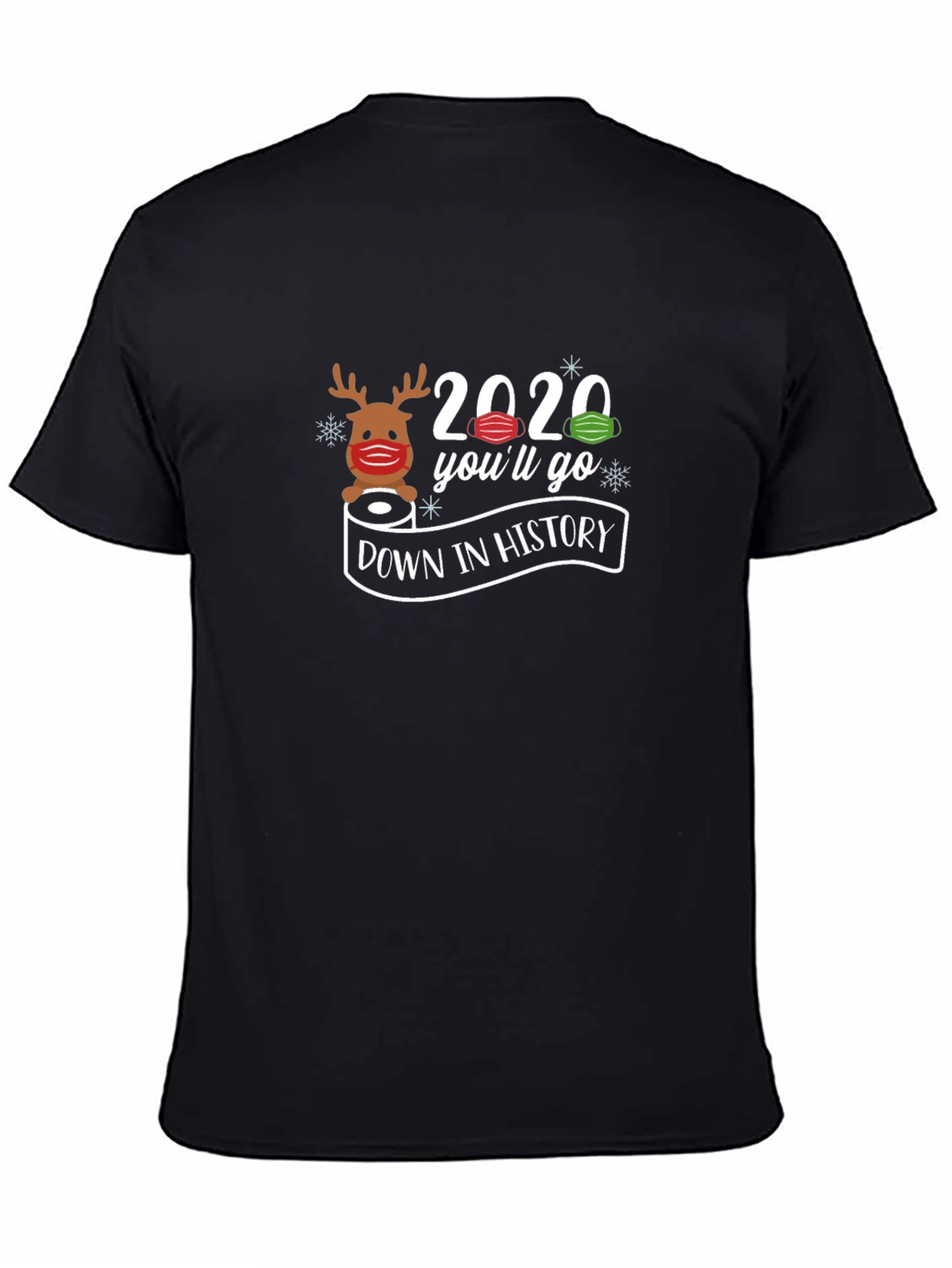 Black 2020 Down in History Graphic Tee view 4