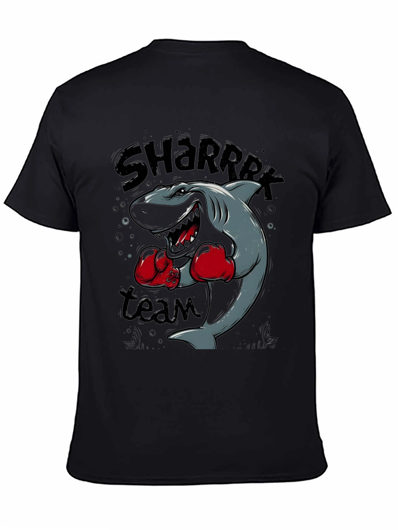 Black Shark Boxing Team Graphic Black T-Shirt view 4
