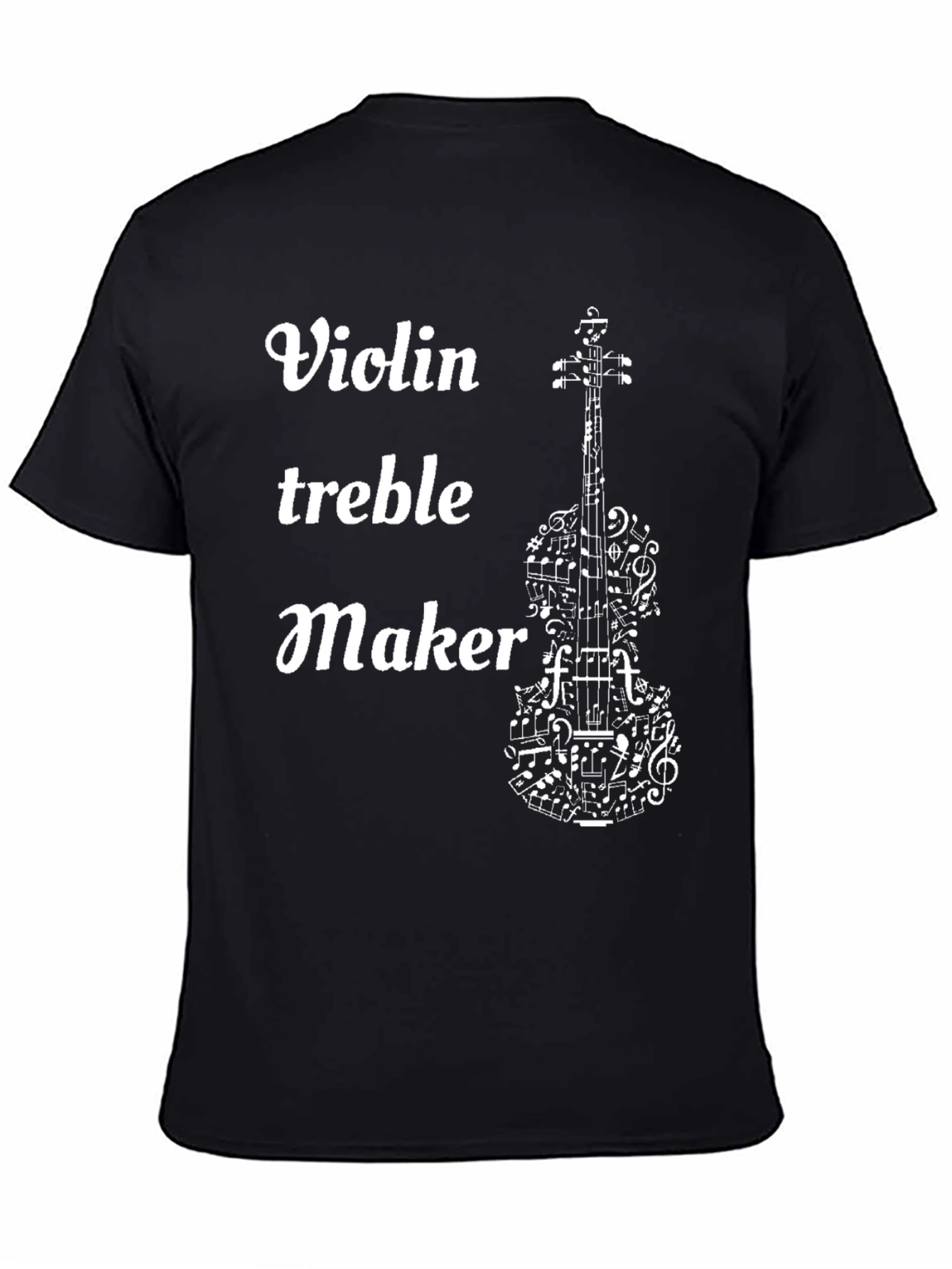 Black Violin Treble Maker T-Shirt view 4