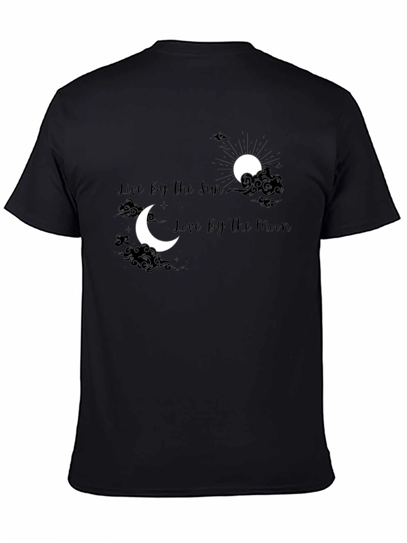 Black Live by the Sun, Love by the Moon Graphic Tee view 4