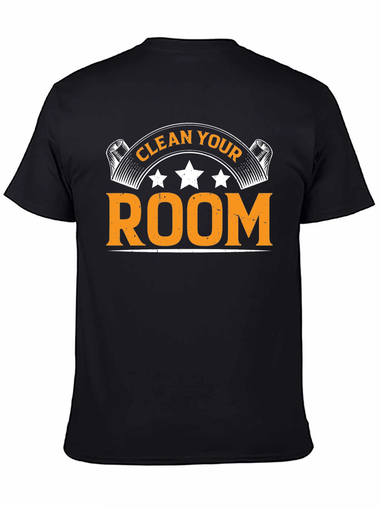 Black Clean Your Room Graphic Tee view 4