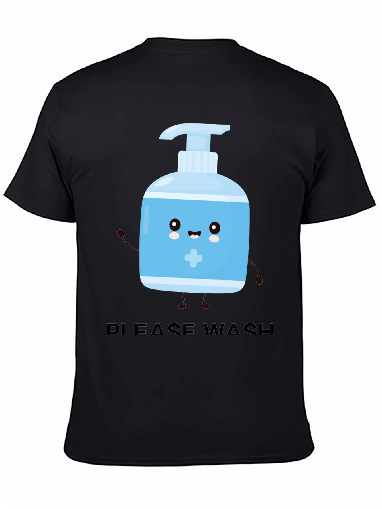 Black Wash Your Hands T-Shirt view 4