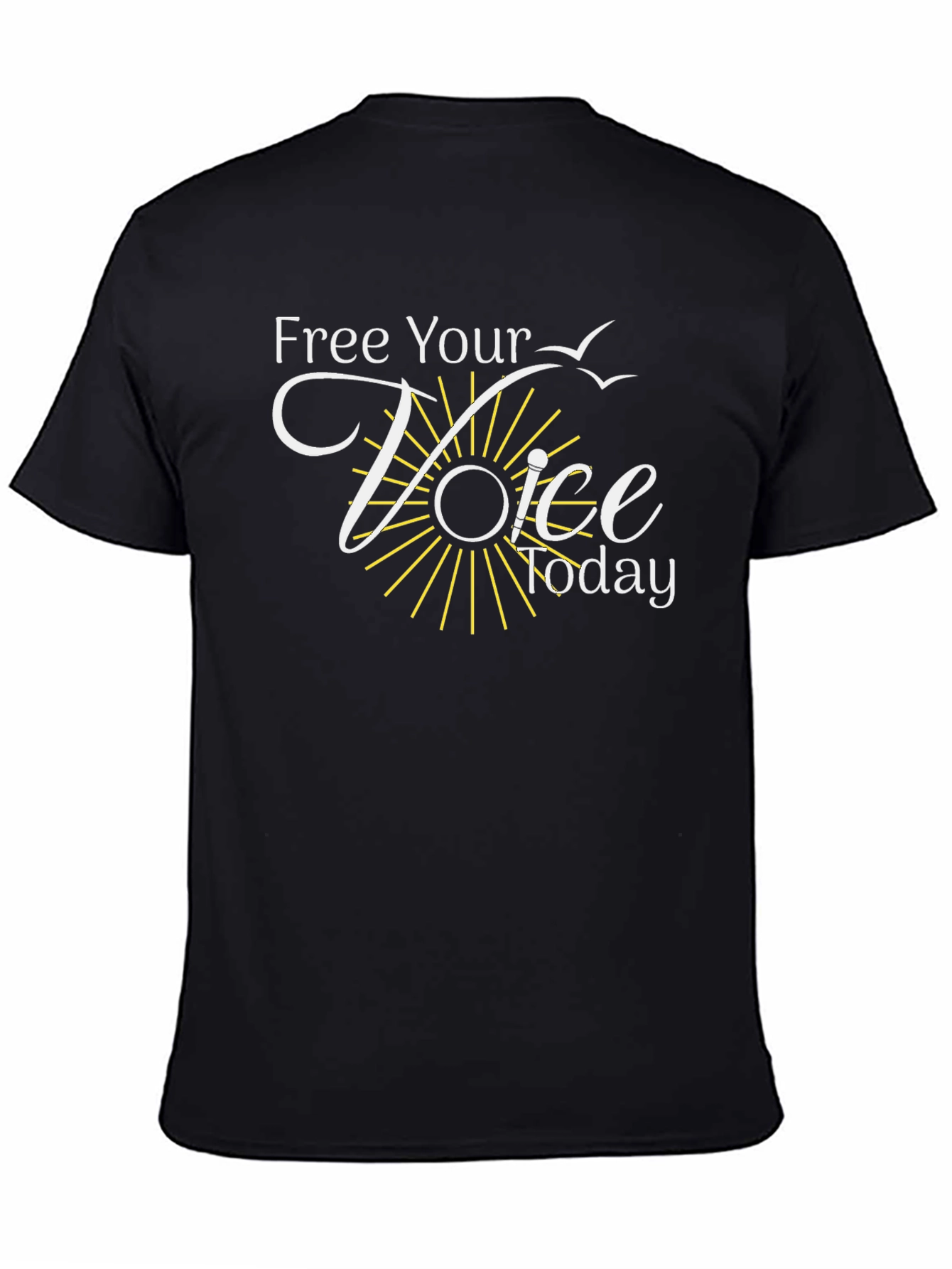 Black Free Your Voice Graphic Tee view 4