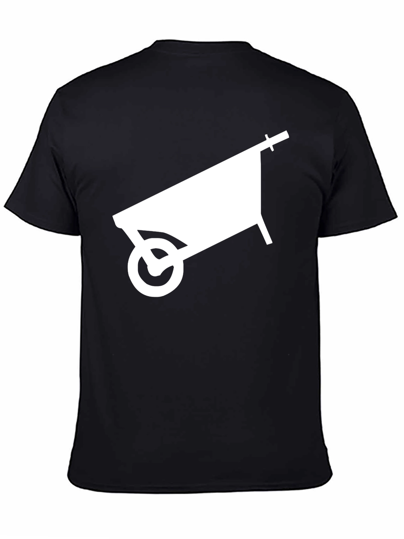 Black Wheelbarrow Graphic Tee - Black Cotton Comfort view 4