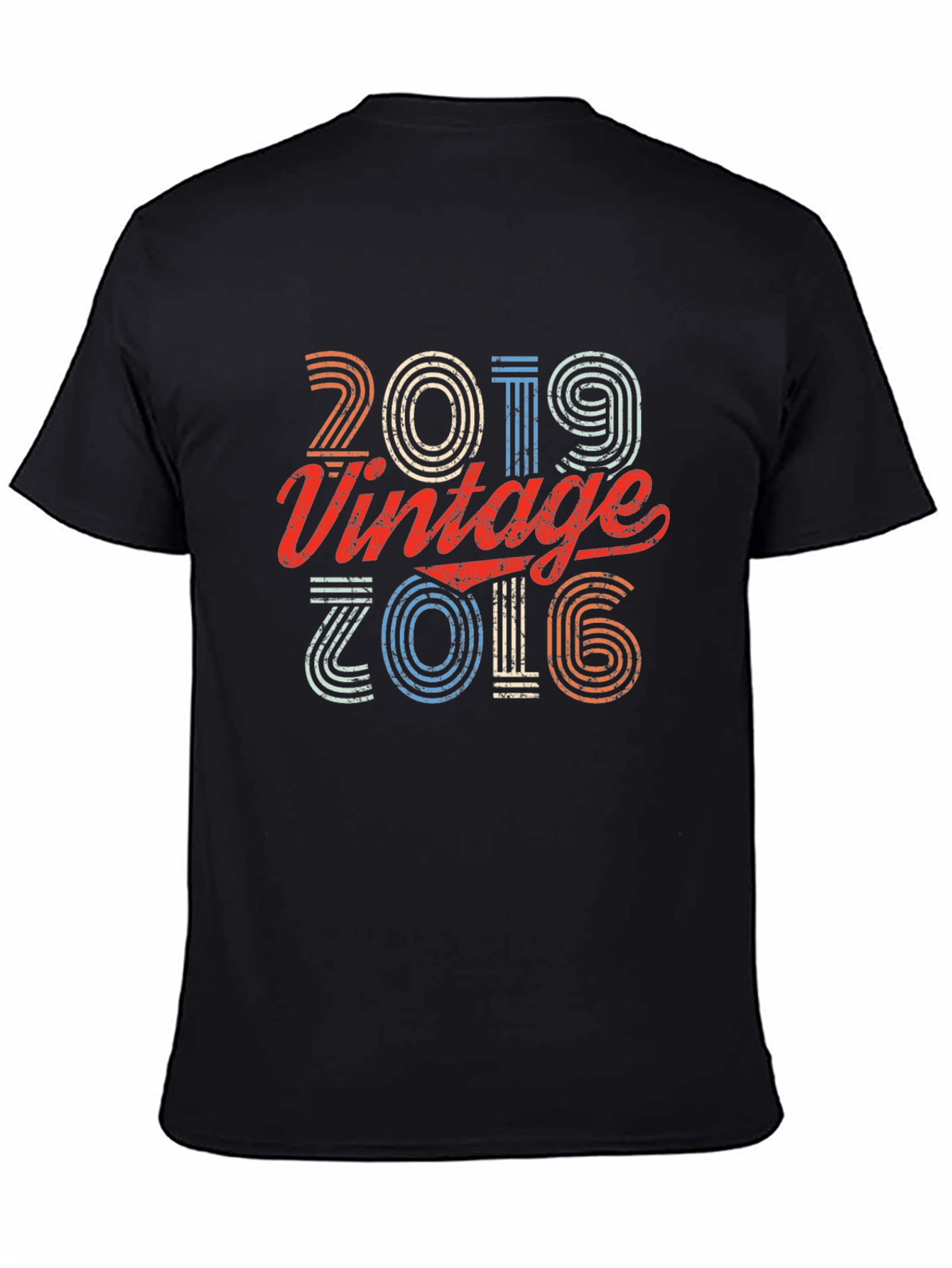 Black Vintage 2019 T-Shirt - Retro Birthday Gift view 4