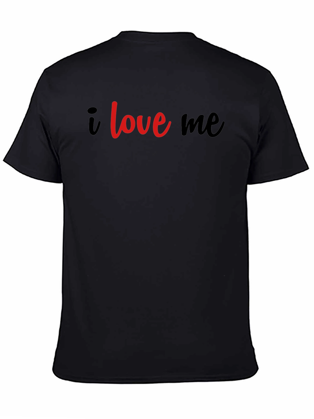 Black I Love Me Black Graphic Tee view 4