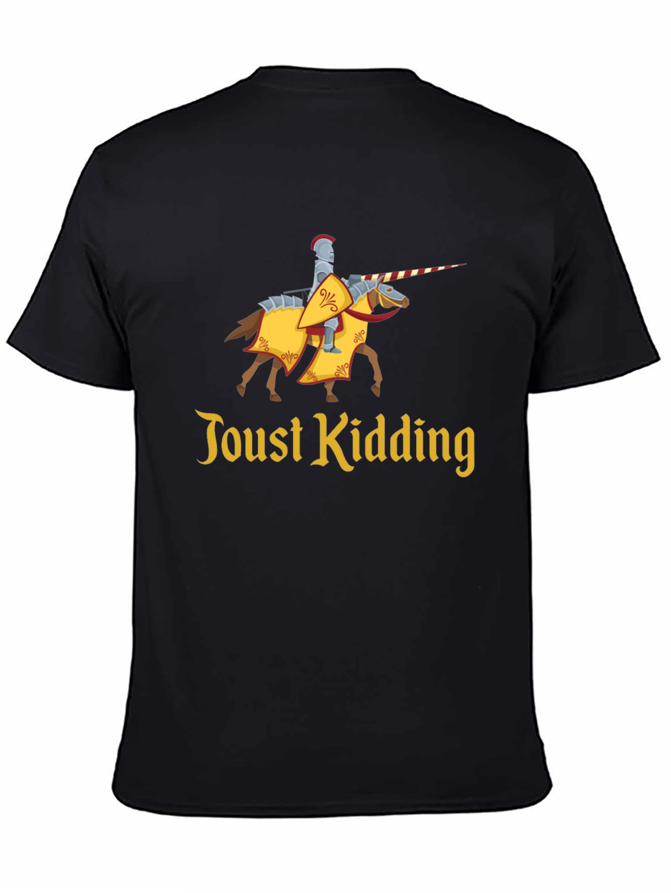 Black Toust Kidding Knight Graphic Tee - Black view 4
