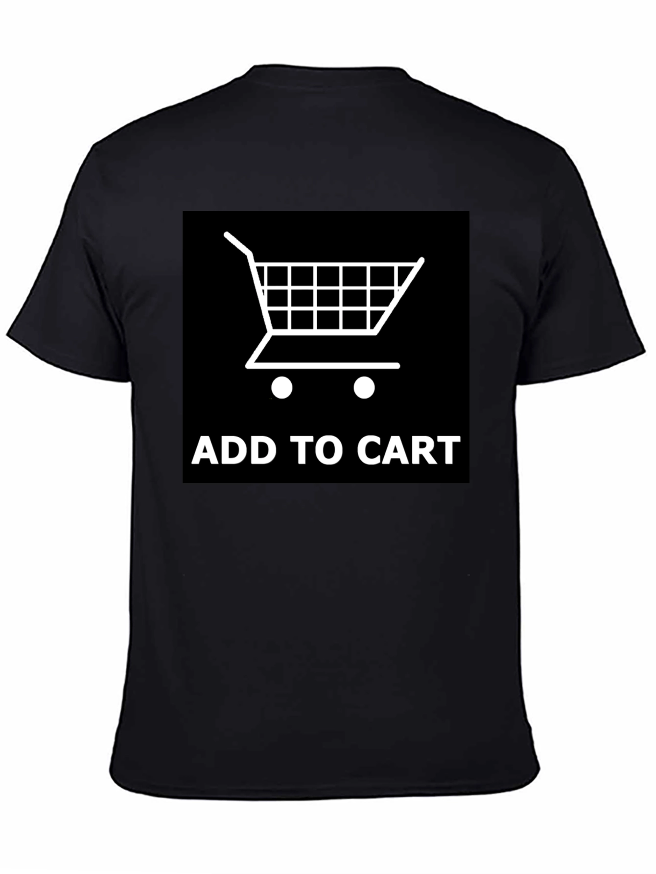 Add to Cart Graphic Tee - Shopping Cart Design - 4