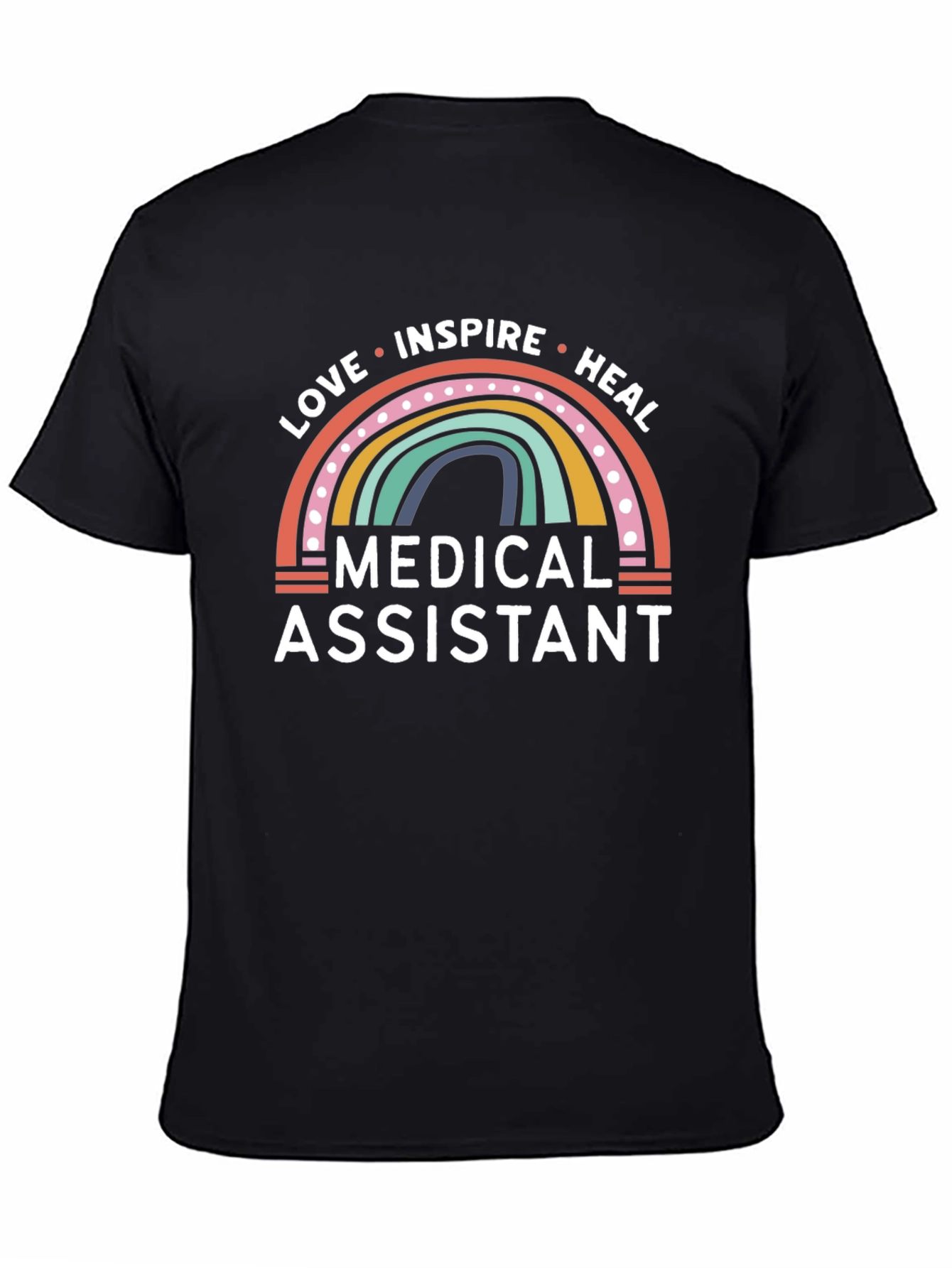 Medical Assistant Rainbow Graphic T-Shirt - 4