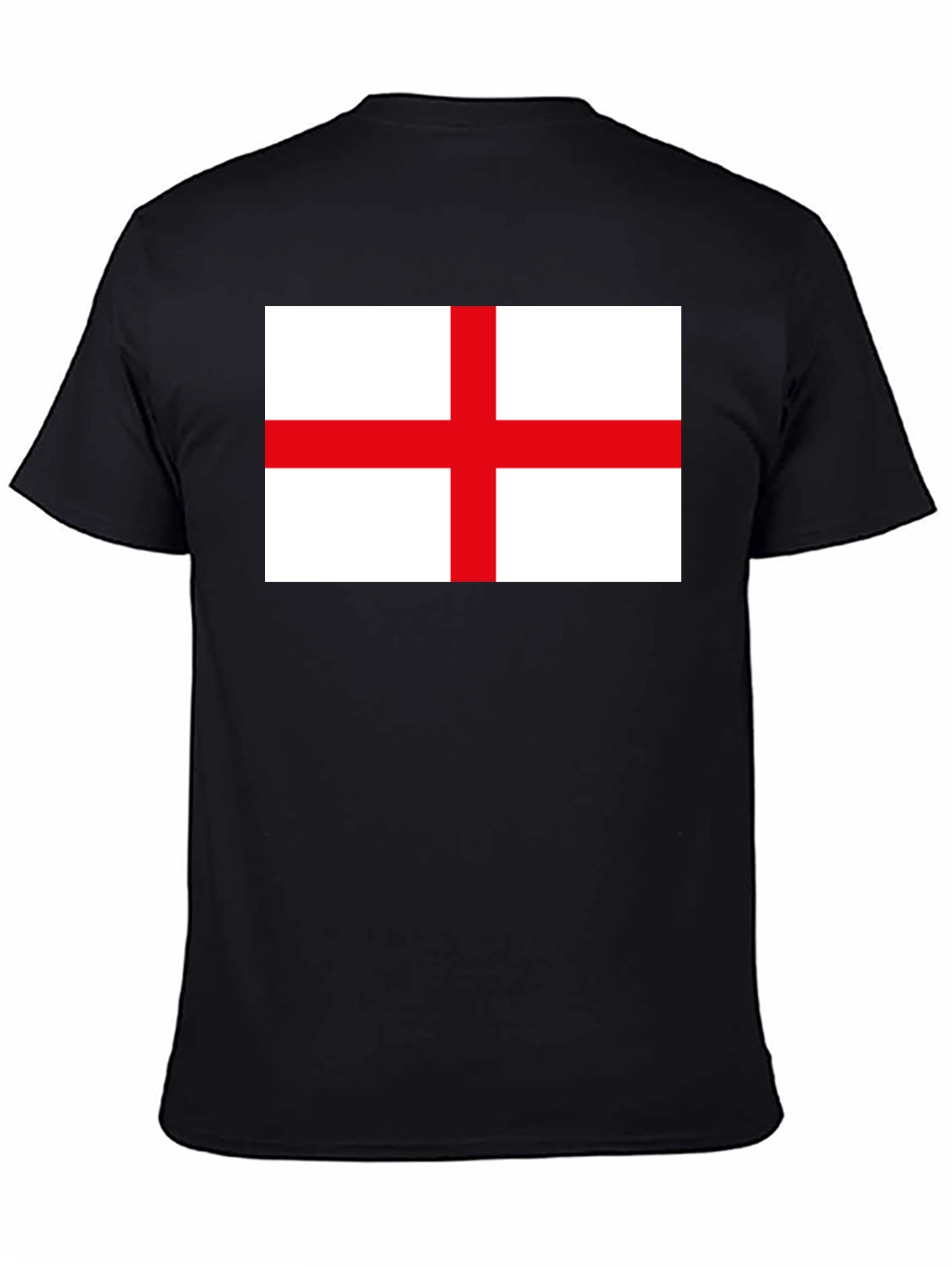 Black England Flag Graphic T-Shirt - Black view 4