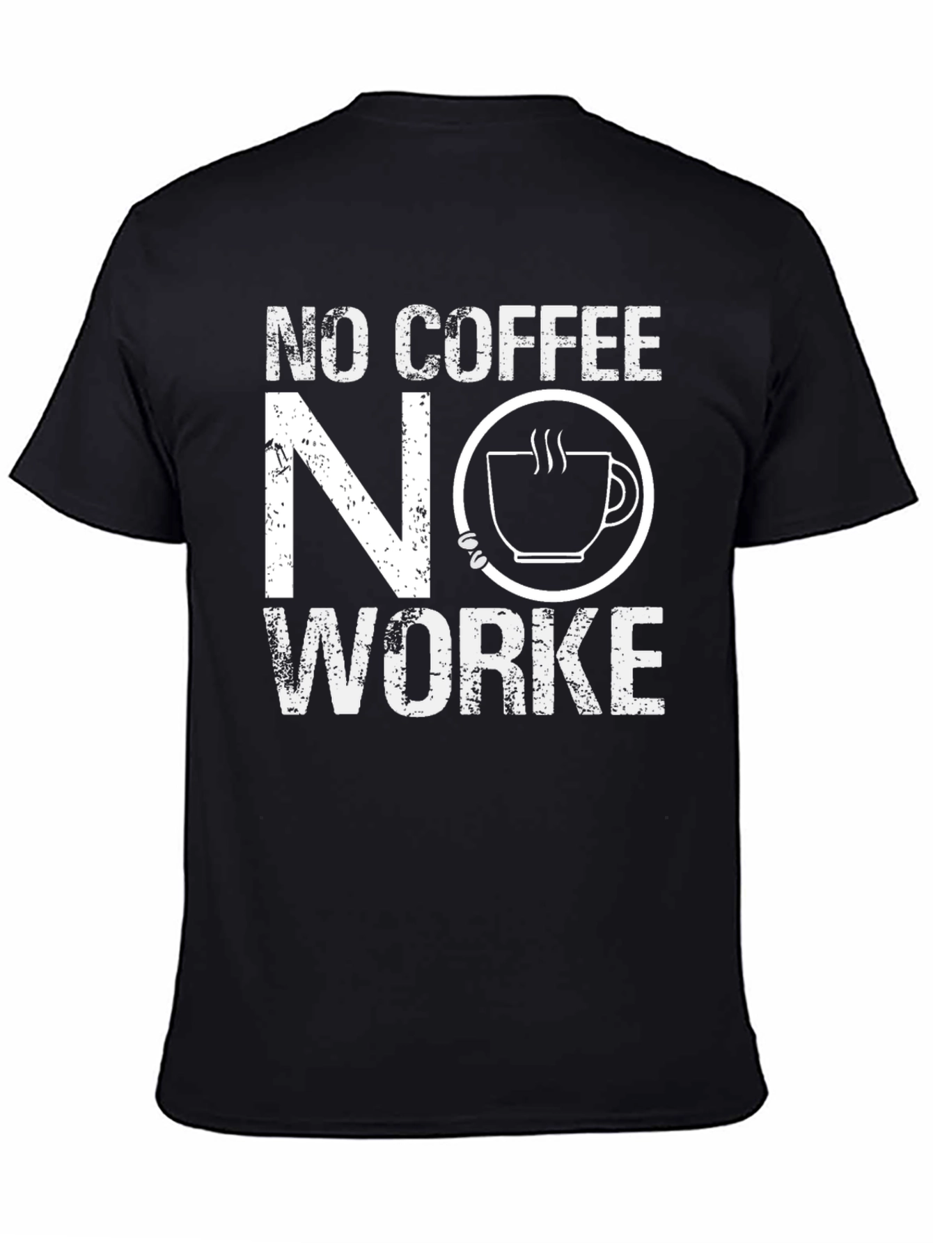 Black No Coffee No Workee Graphic Tee view 4