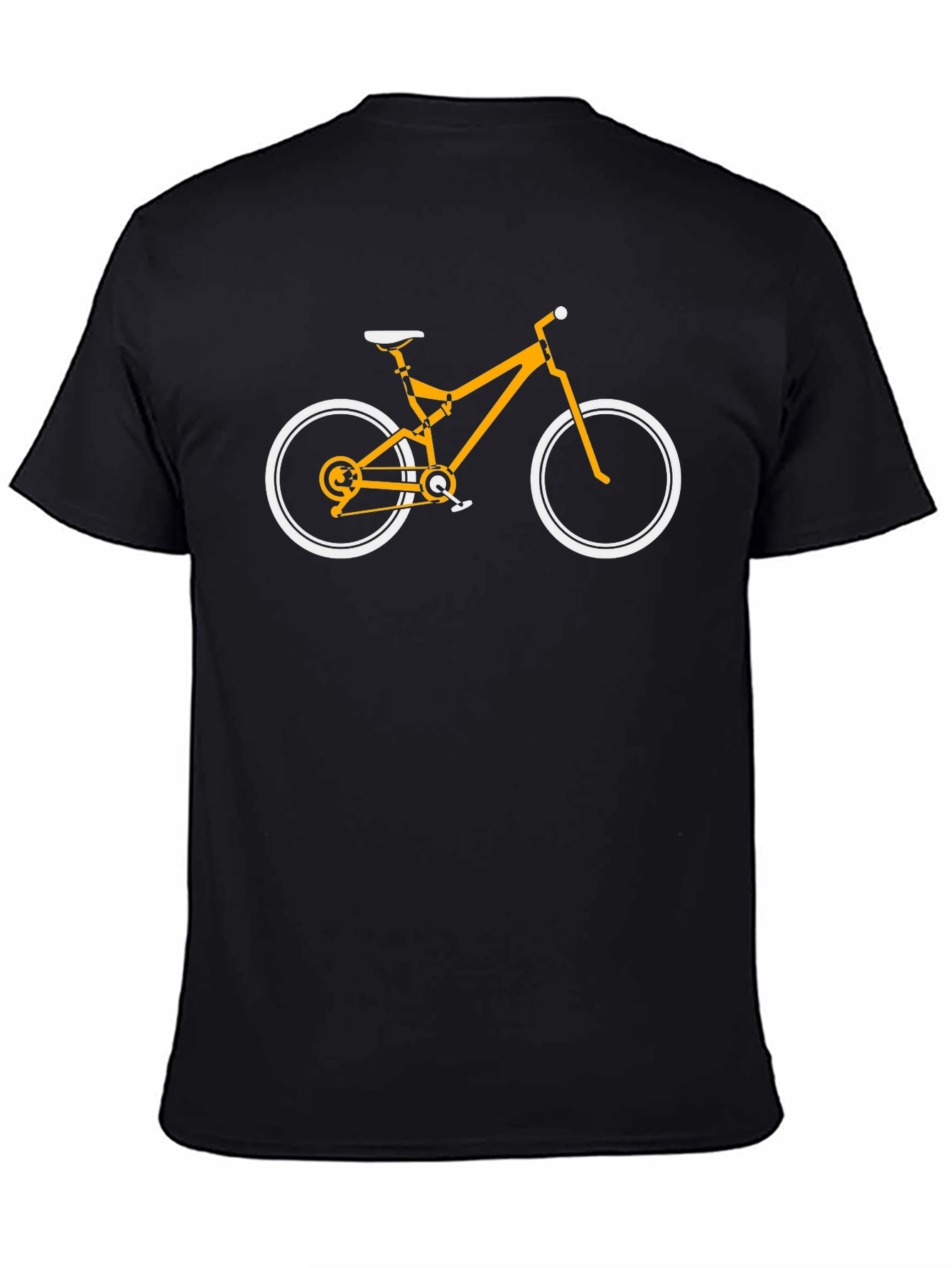 Black Bike Graphic Tee - Black Cotton T-Shirt for Cycling Lovers view 4