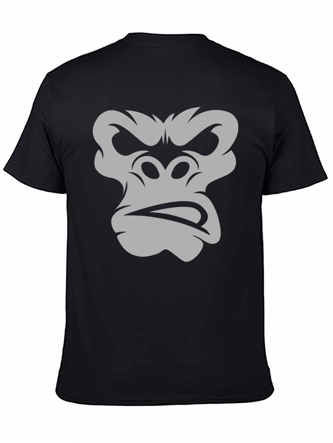 Black Cool Gorilla Graphic Tee - Black view 4