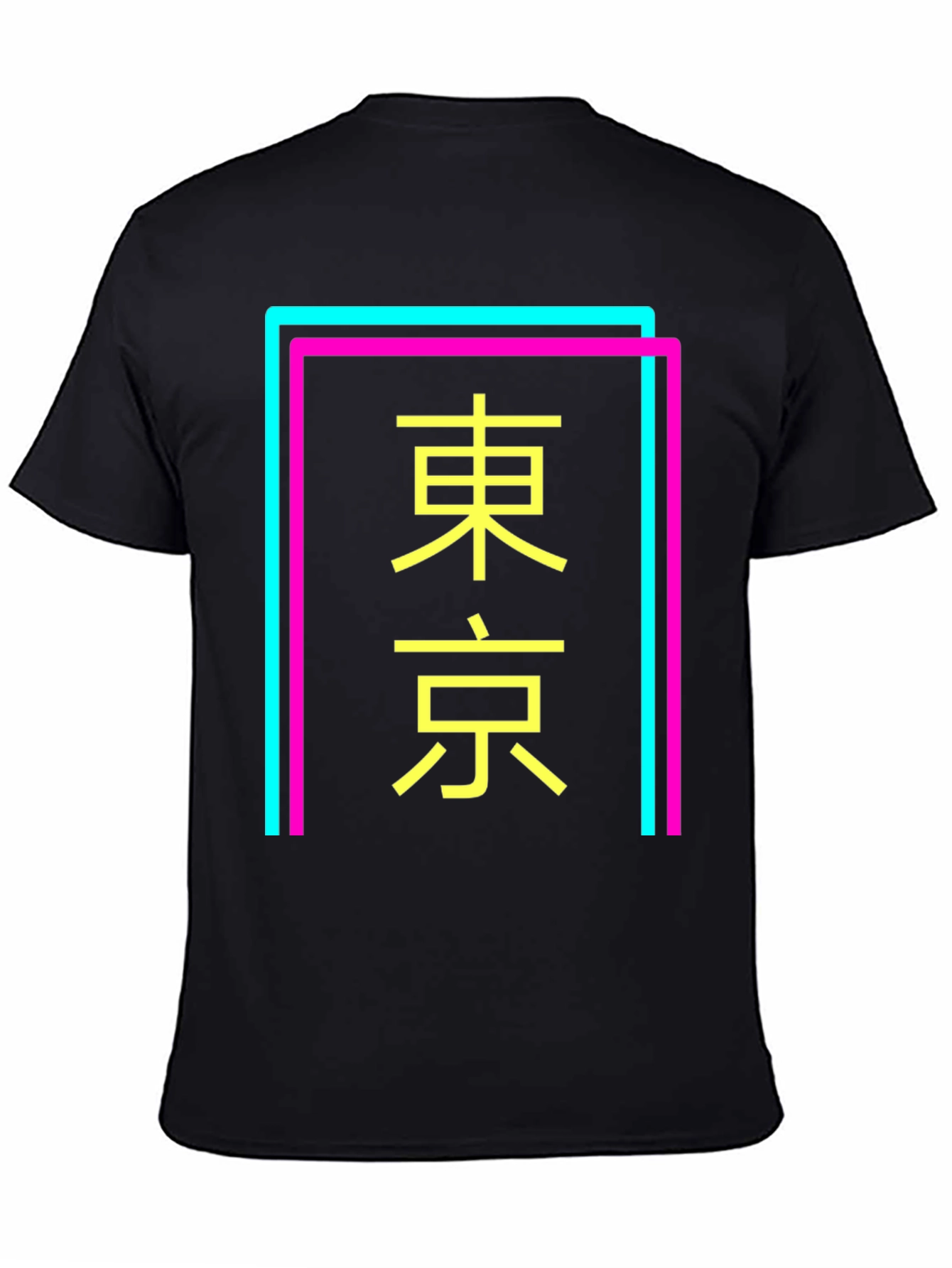 Black Tokyo Graphic Tee - Neon Pop view 4