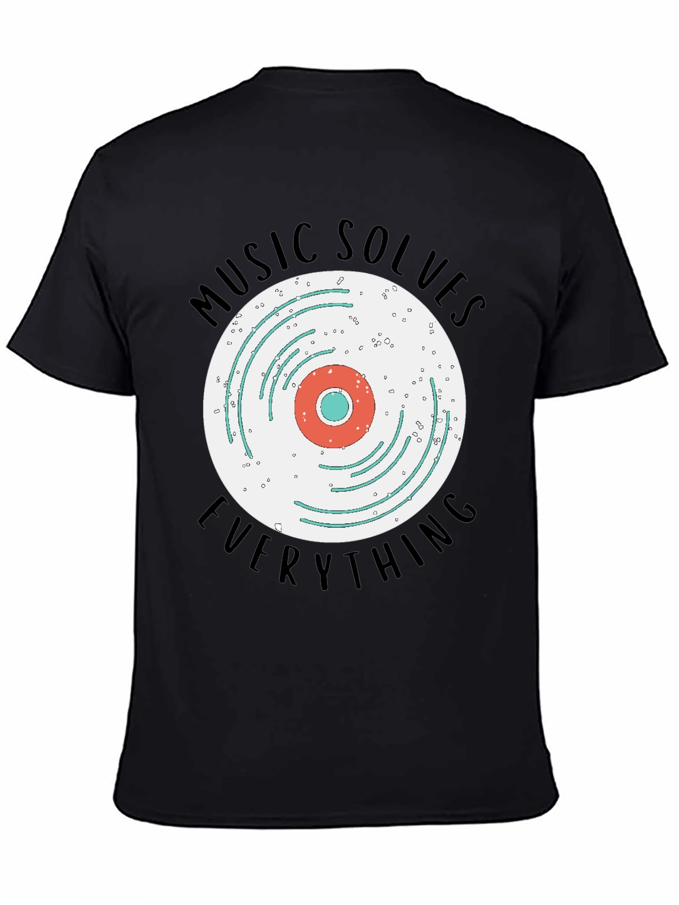 Black Music Solves Everything Graphic Tee view 4