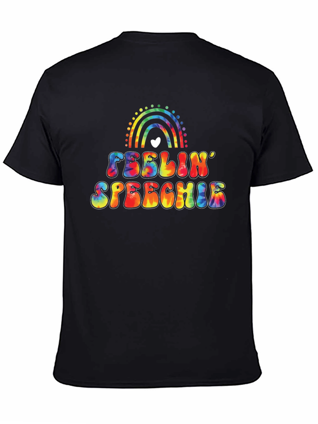 Black Feelin' Speechie Tie Dye Graphic Tee view 4