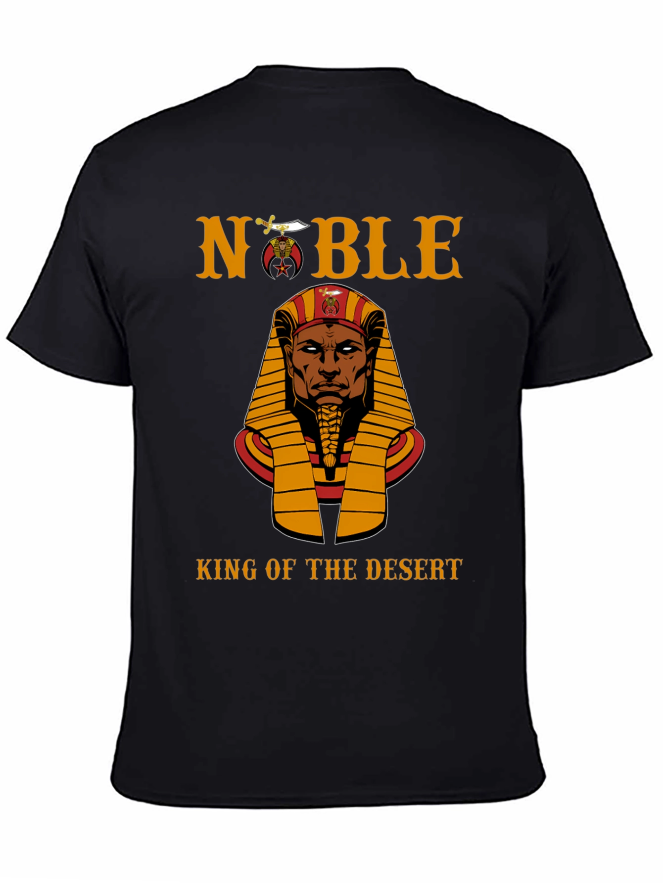 Black Noble King of the Desert T-Shirt - Black view 4