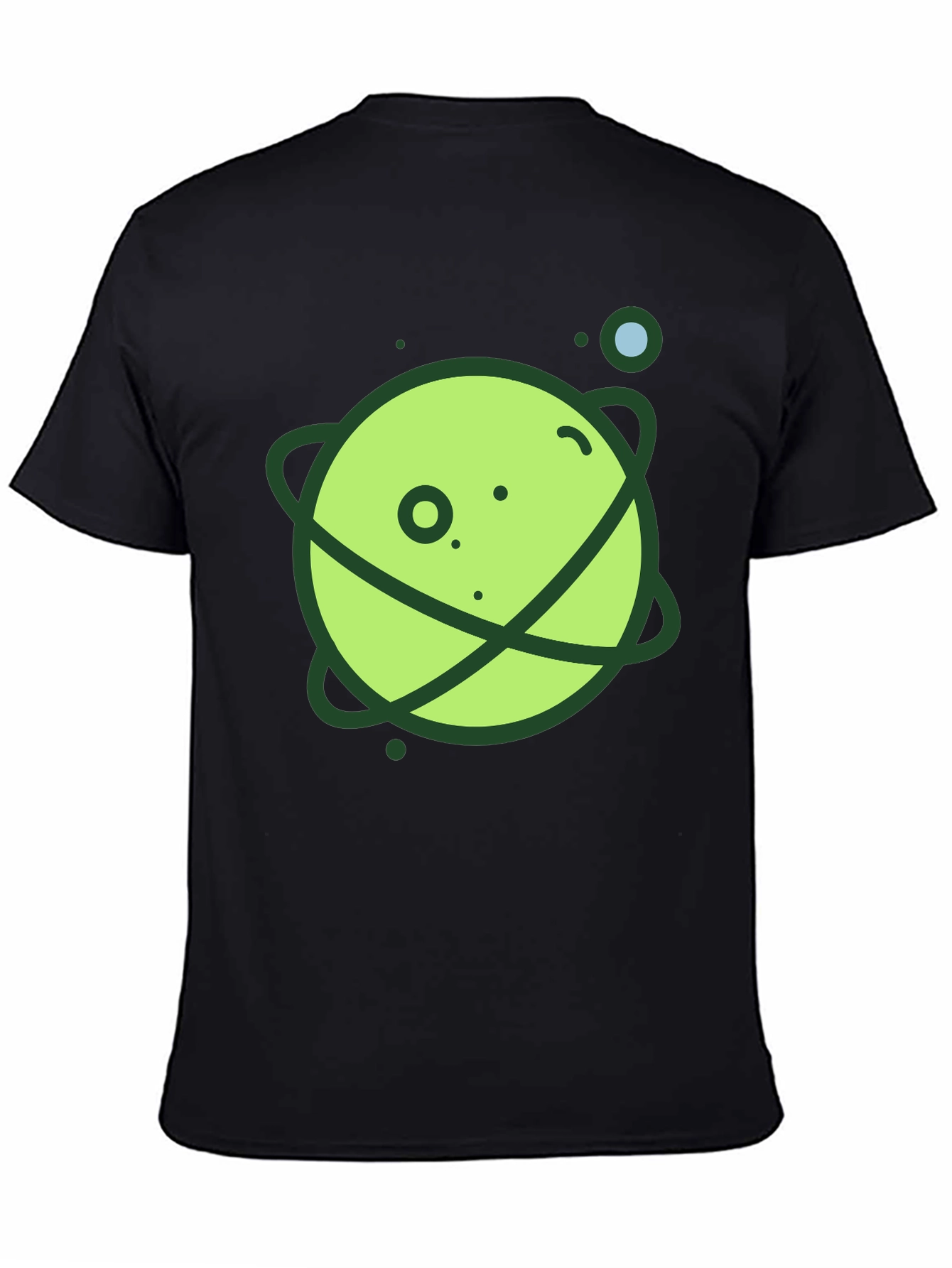 Black Planet Graphic Black T-Shirt view 4