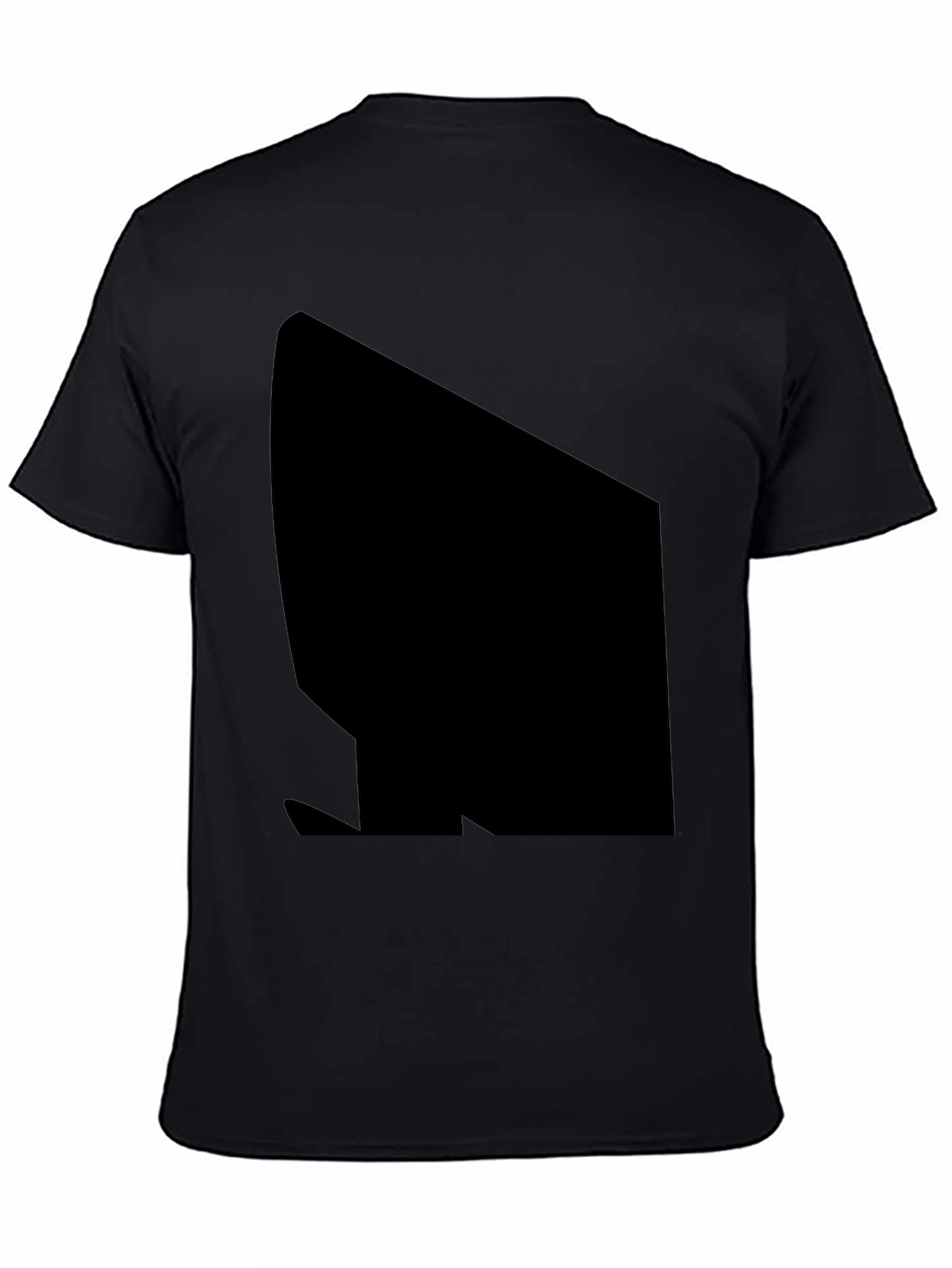 Black Black Casual T-Shirt view 4