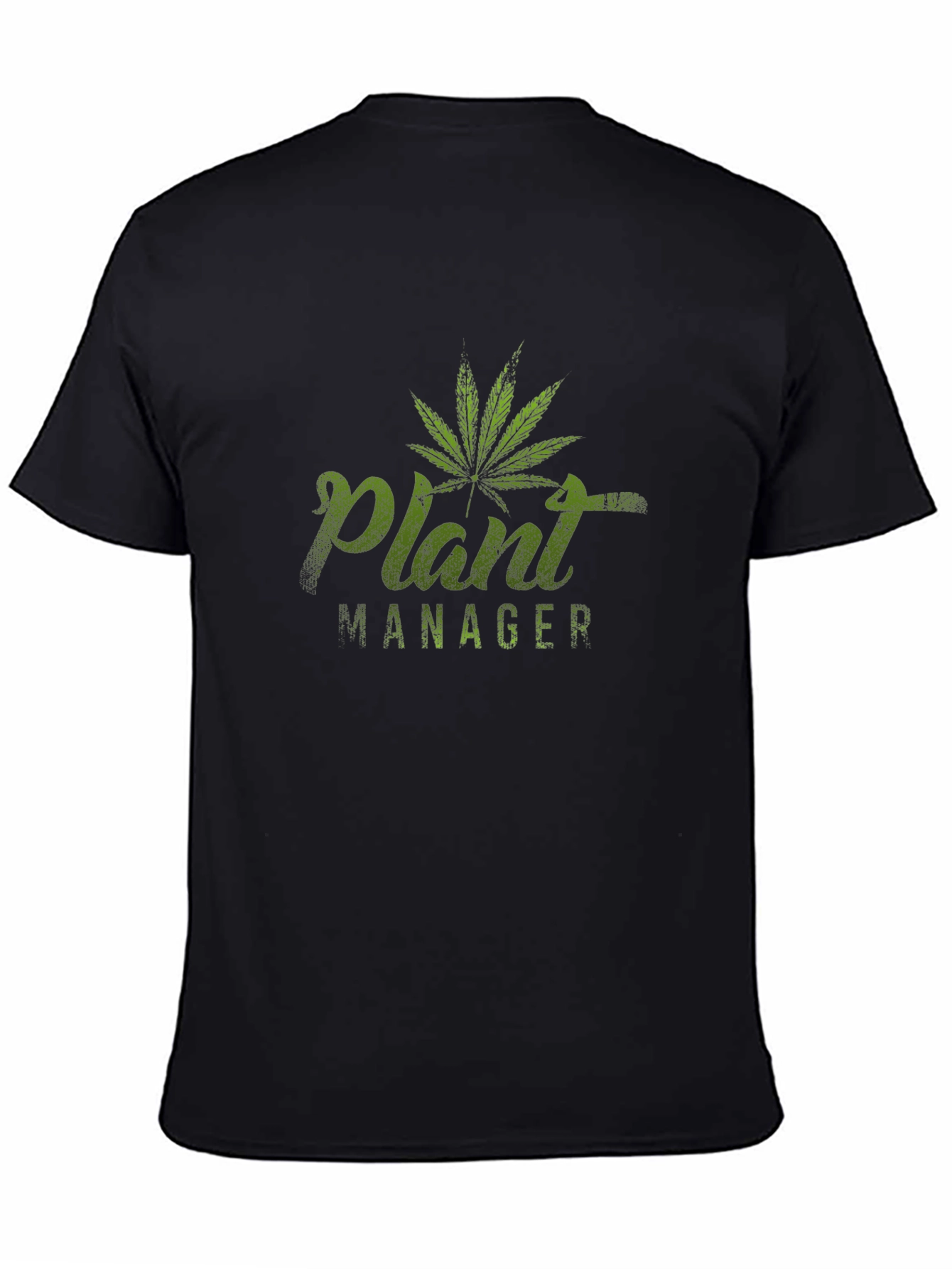 Black Plant Manager Graphic T-Shirt view 4